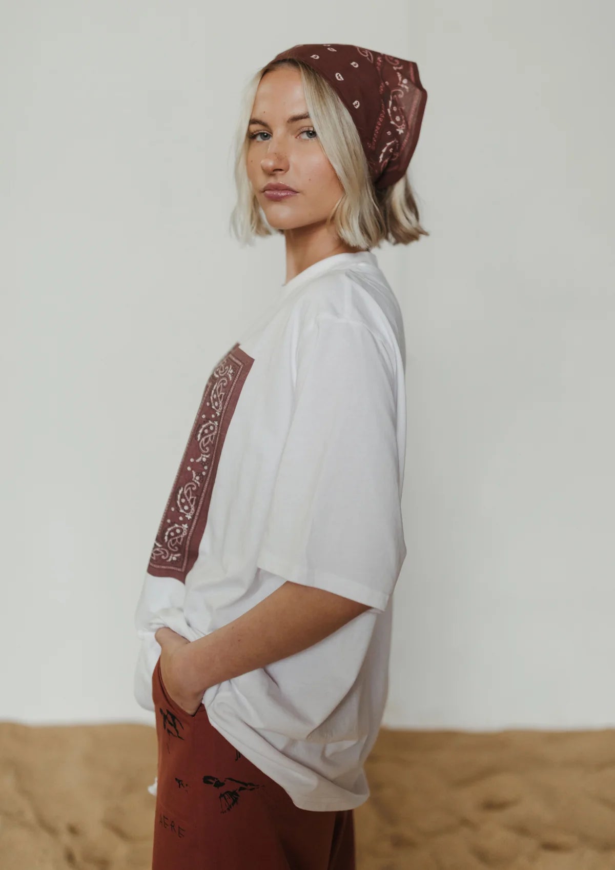 FAR MER. By Whitney Bandana Crew Tee