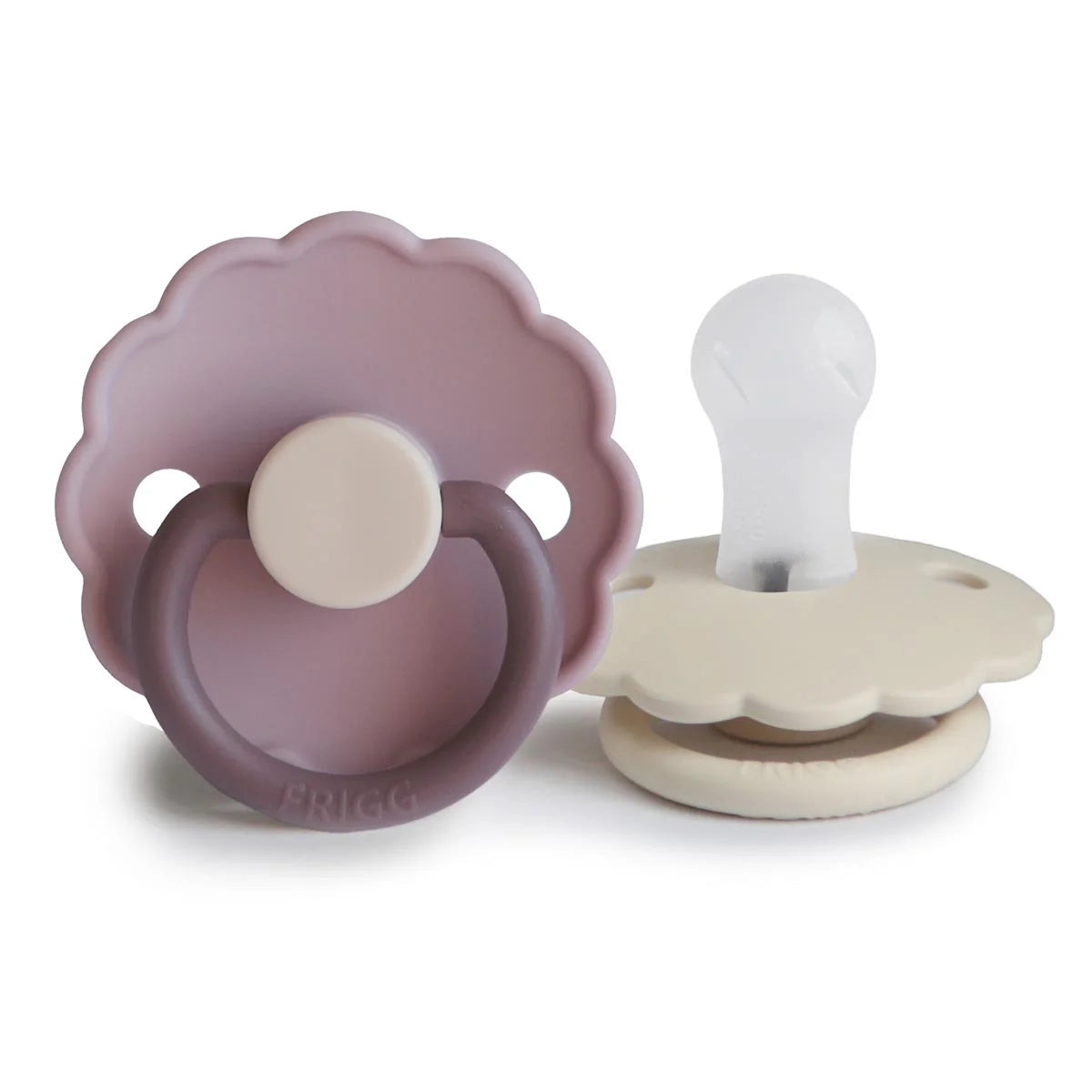 Frigg Daisy Pacifier 2 Pack - Lavender Haze/Cream
