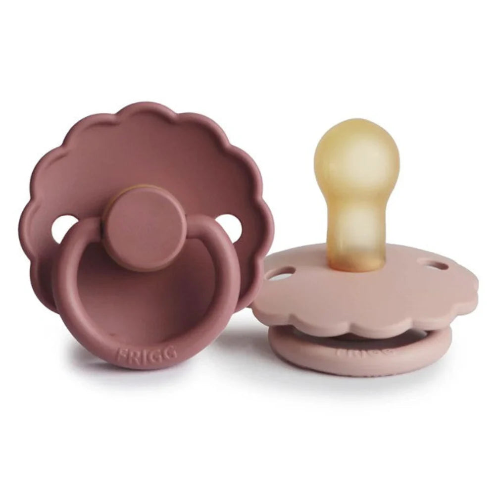 Frigg Daisy Pacifier 2 Pack - Woodchuck/Blush