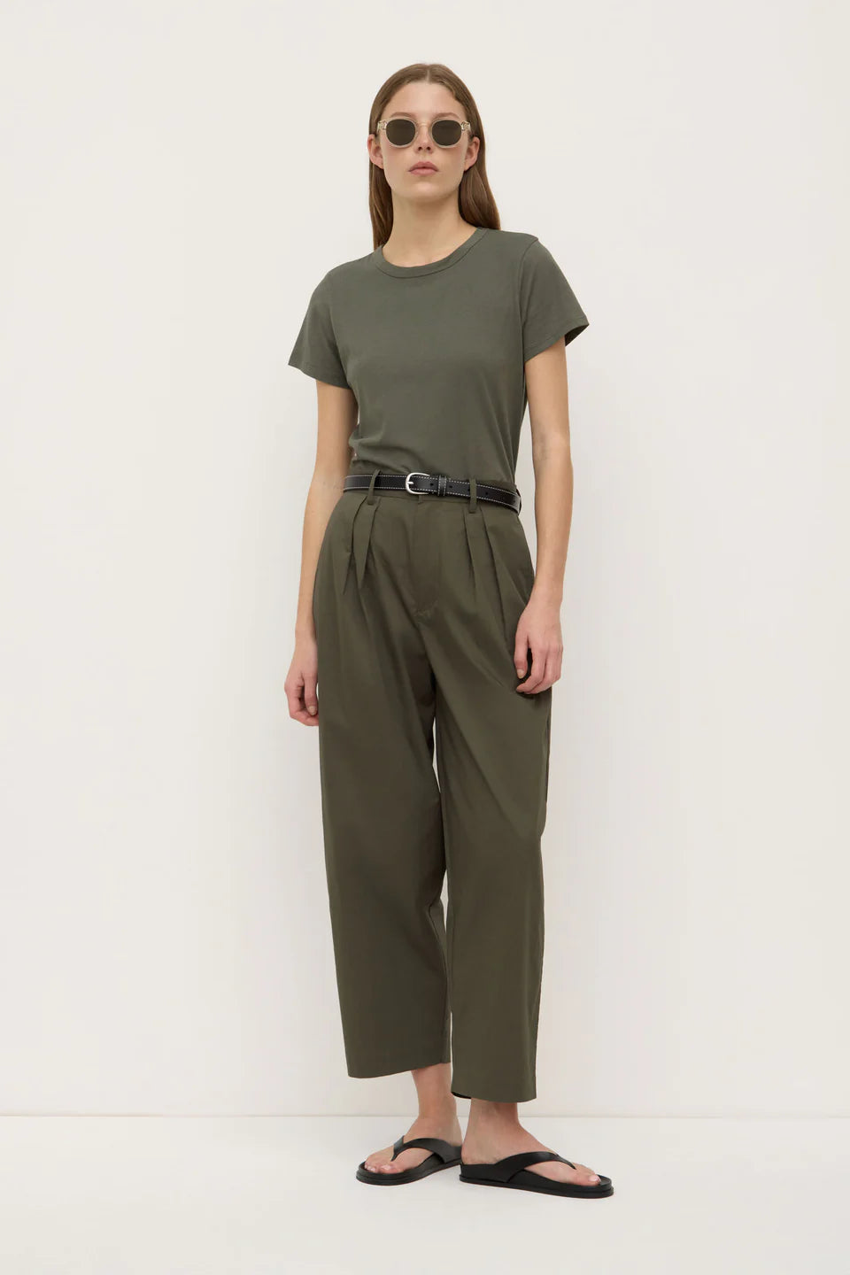 Assembly Label Geno Poplin Pant - Moss