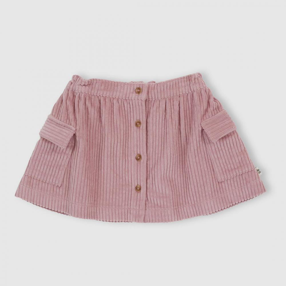 Goldie + Ace Corduroy Pocket Skirt - Dusty Pink