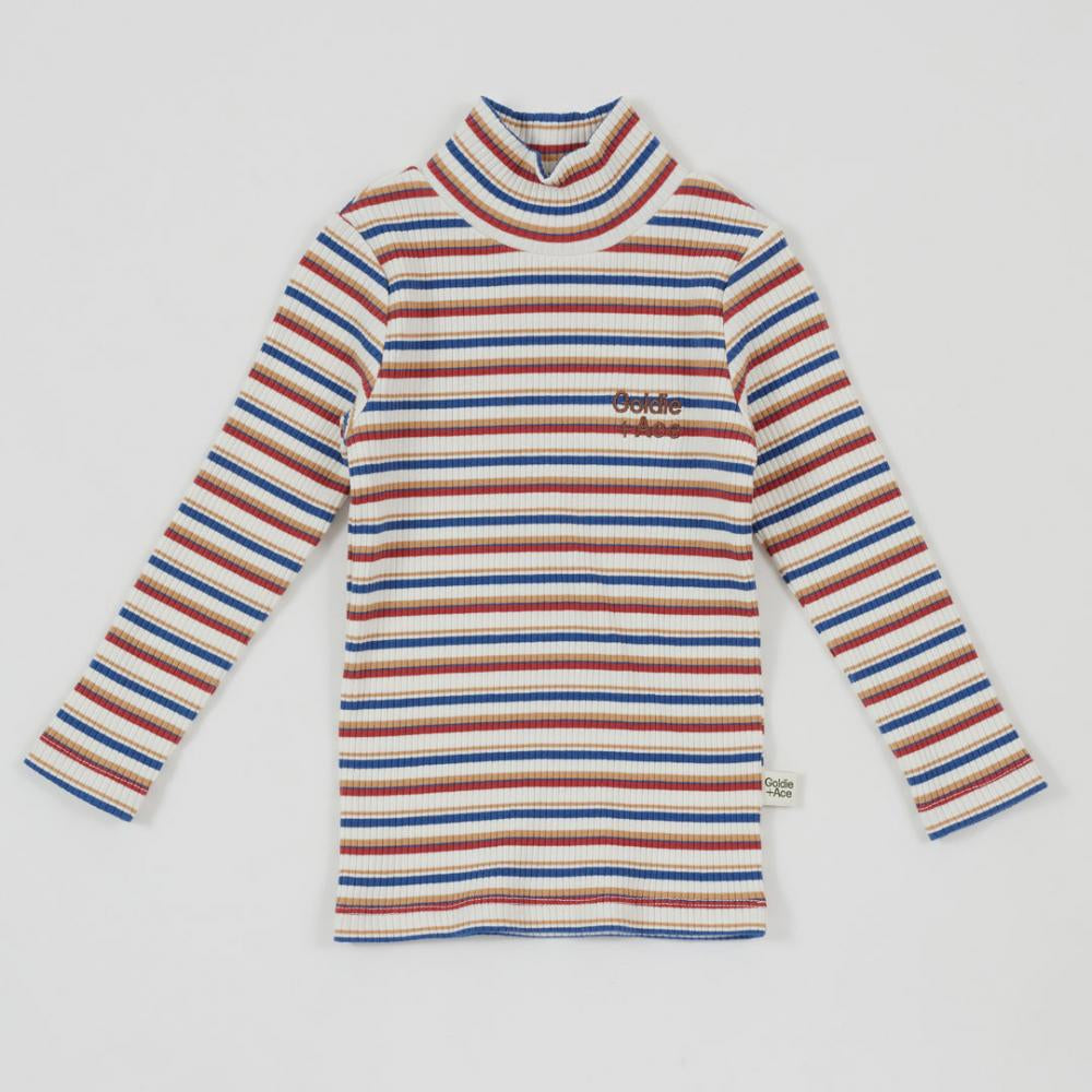 Goldie + Ace Embroidered Rib Skivvy Outback Stripe