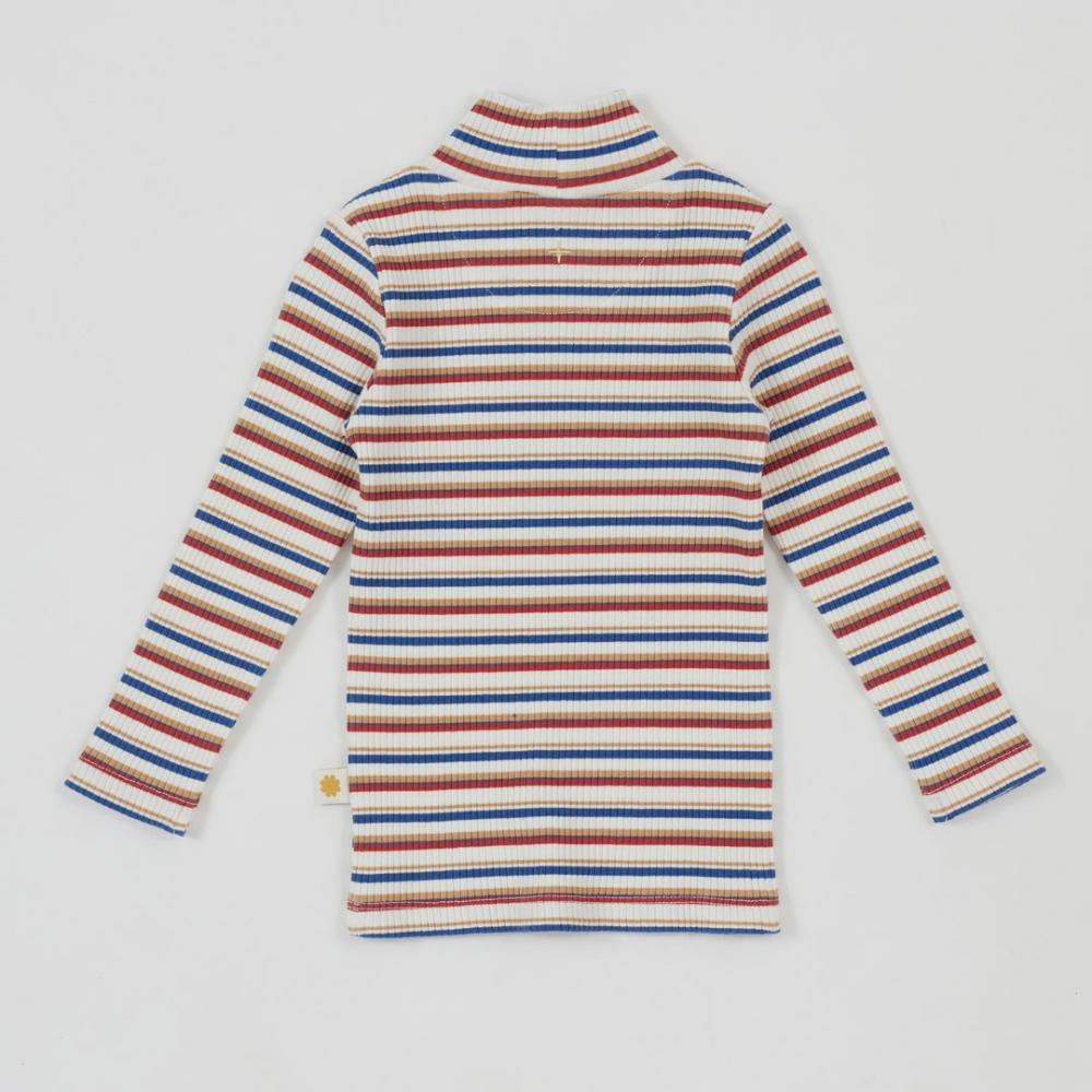 Goldie + Ace Embroidered Rib Skivvy Outback Stripe