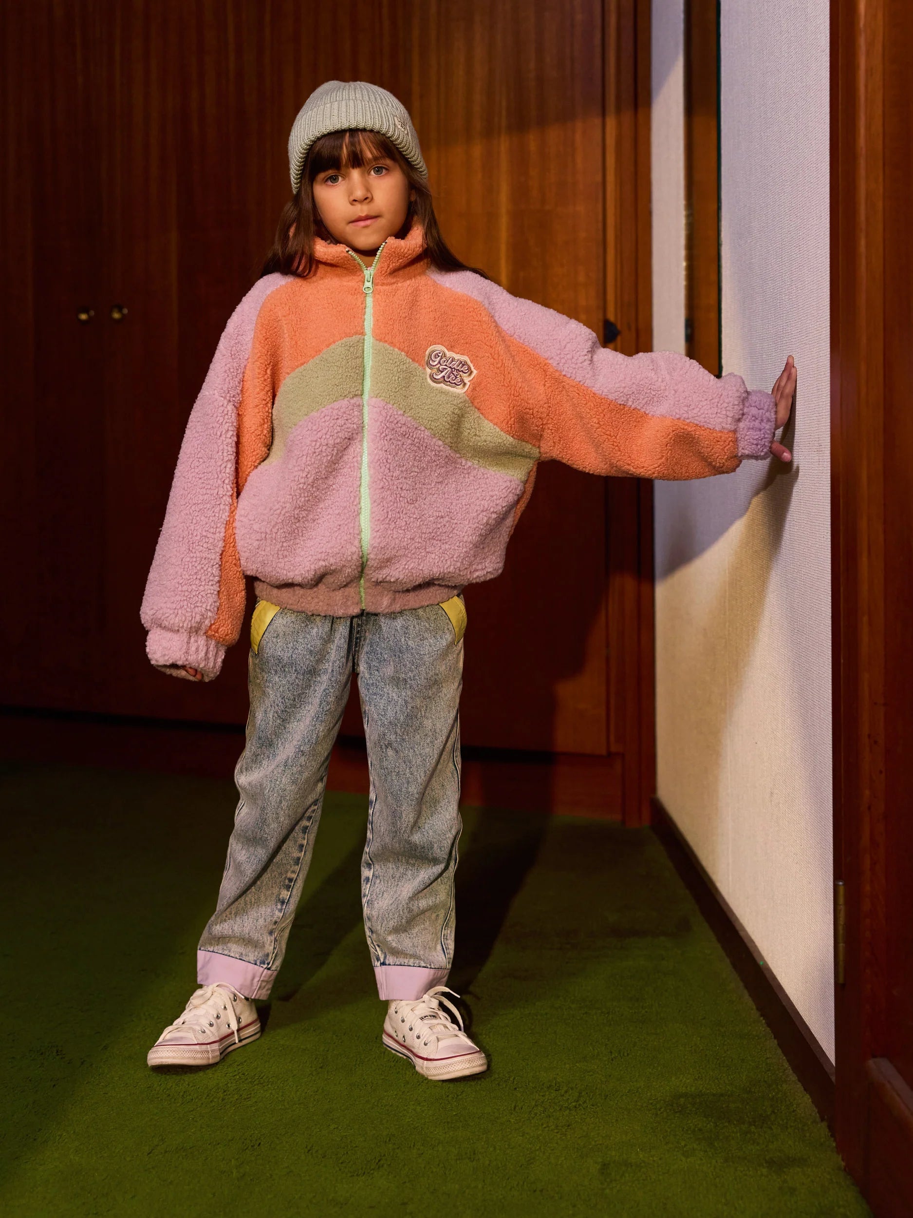Goldie + Ace Frankie Sherpa Jacket - Lilac