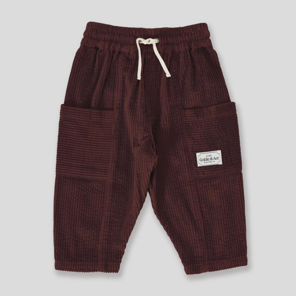 Goldie + Ace Kit Corduroy Pocket pant - Brown