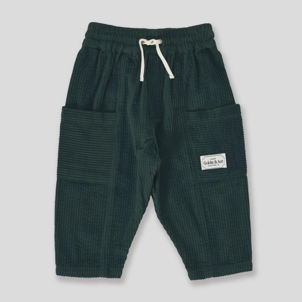 Goldie + Ace Kit Corduroy Pocket pant - Moss