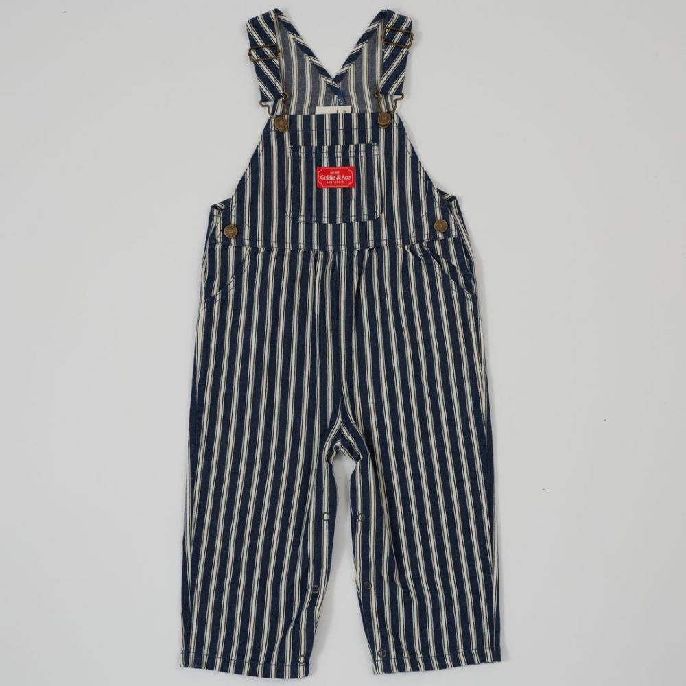 Goldie + Ace Railroad Stripe Austin Overalls