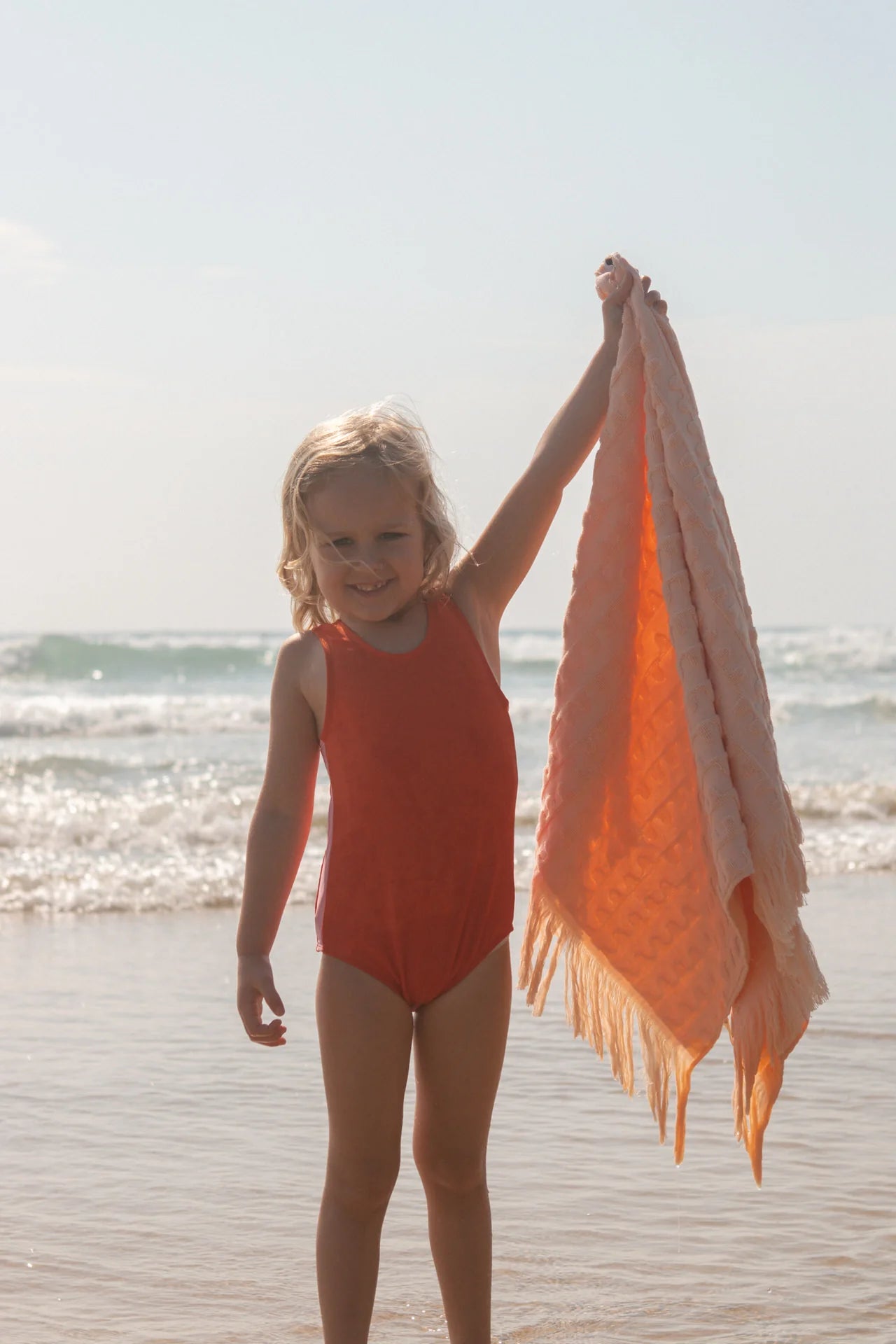 Grown Flow Terry Beach Towel - Peachy Kids