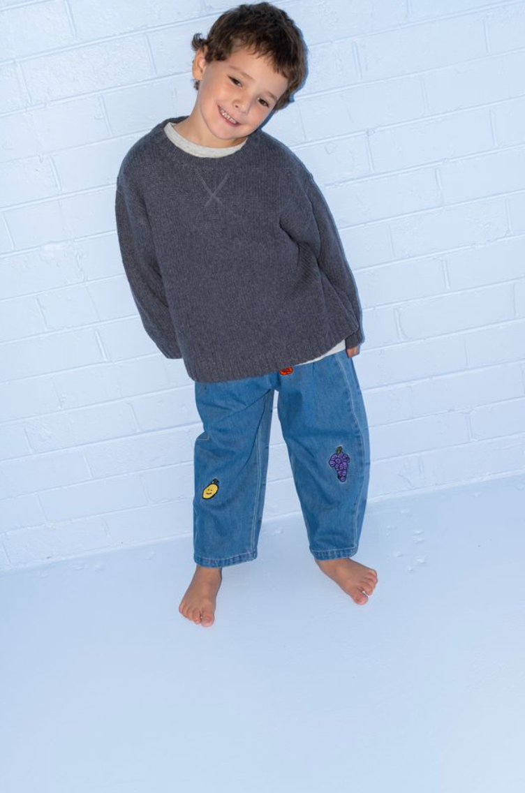 Grown Fruit Salad Denim Pants