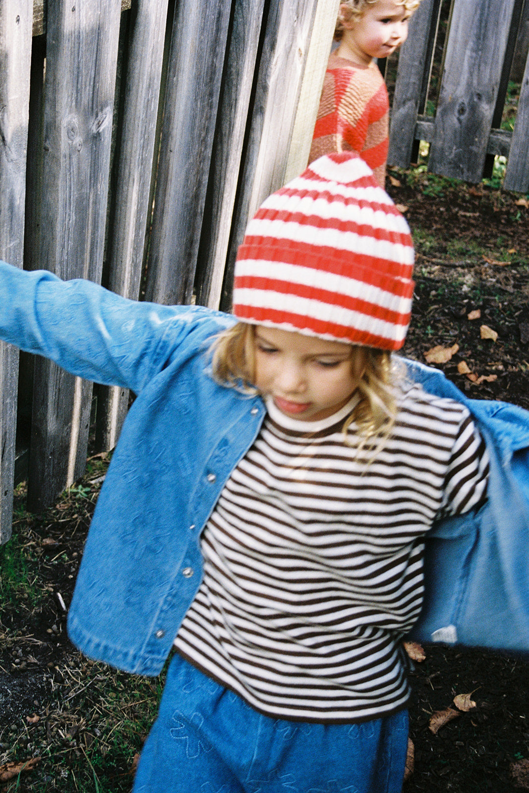 Grown Organic Essential Stripe LS Knit Tee - Espresso