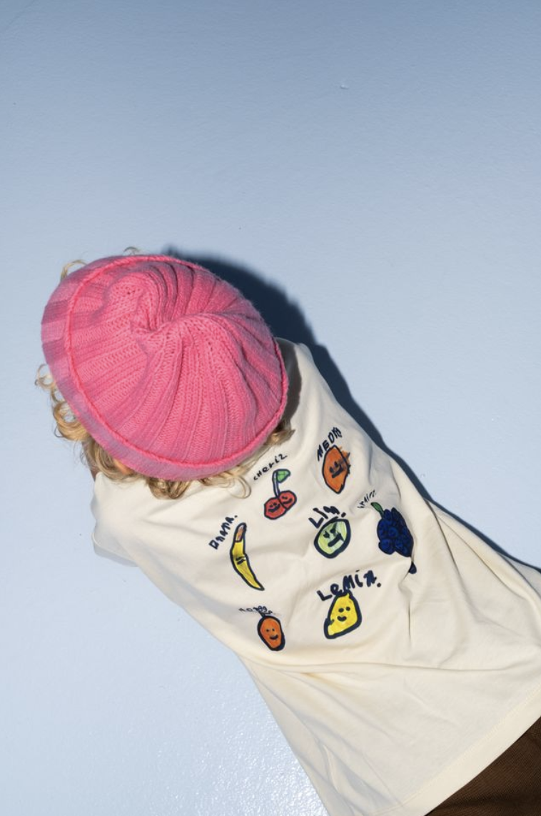 Grown Organic Fruit Salad Tee - Milk