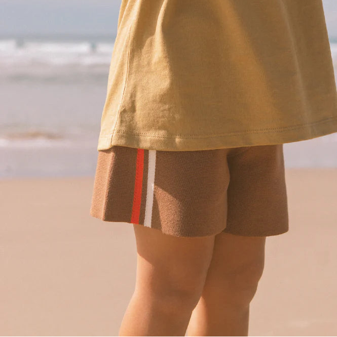 Grown Organic Milano Knit Shorts - Brownie