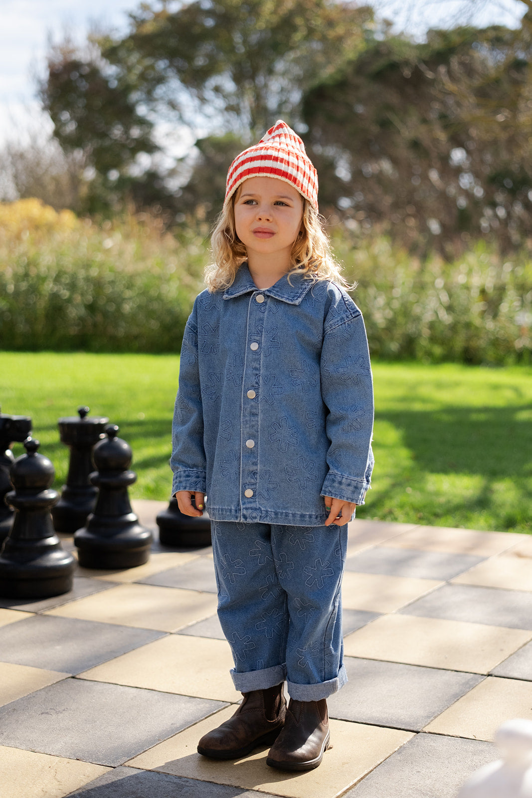 Grown Organic Starlight Embroidery Denim Pant