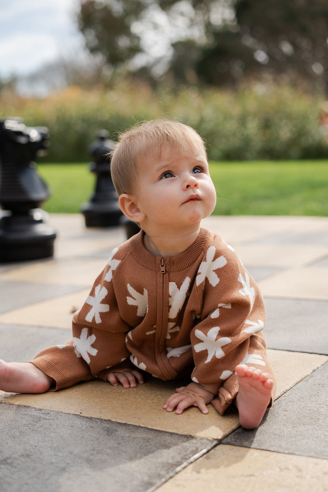 Grown Organic Starlight Knit Zip Starsuit