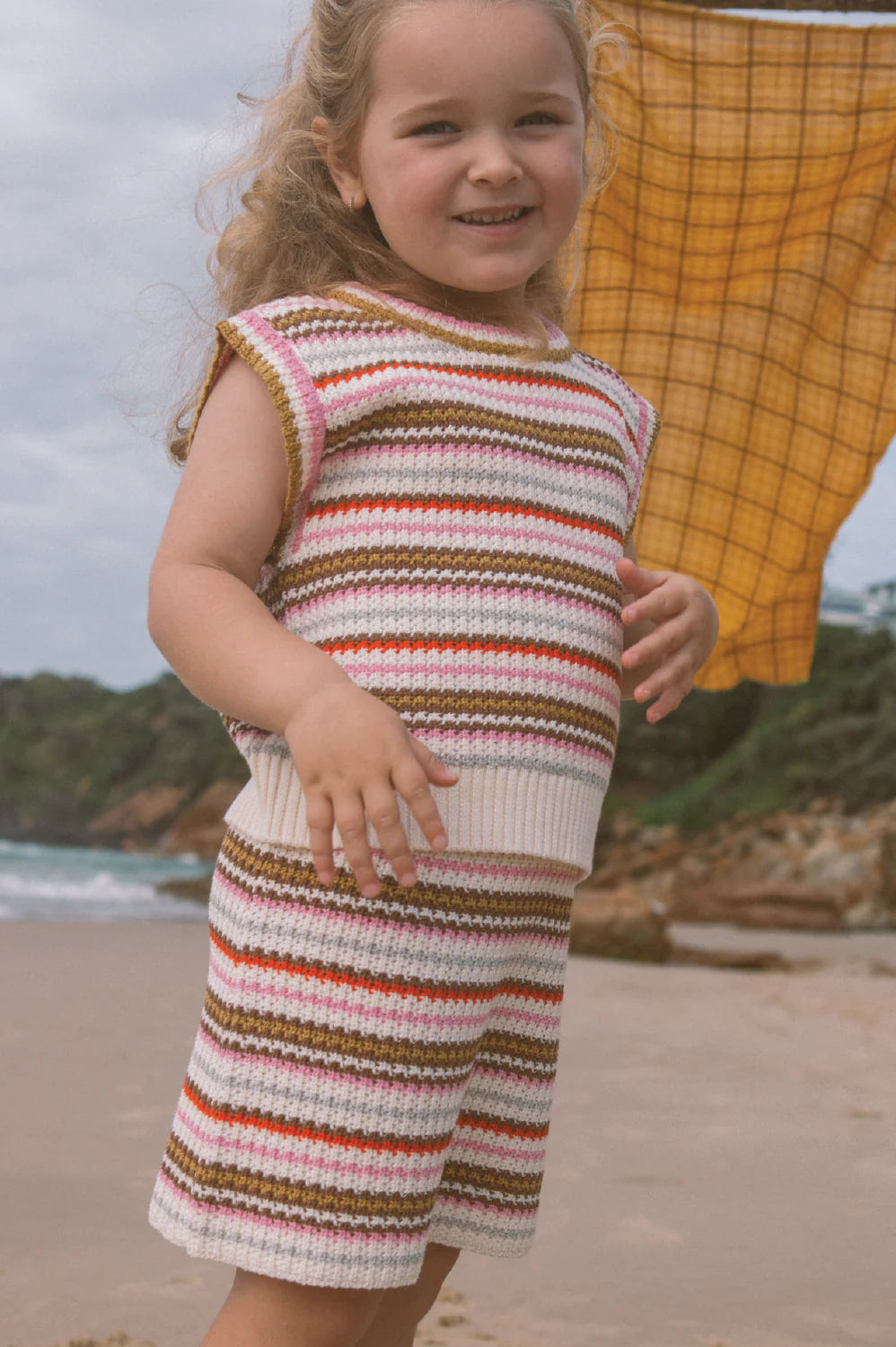 Grown Organic Sunshine Stripe Knit Skirt