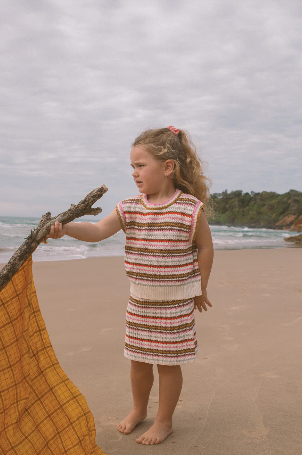 Grown Organic Sunshine Stripe Knit Skirt