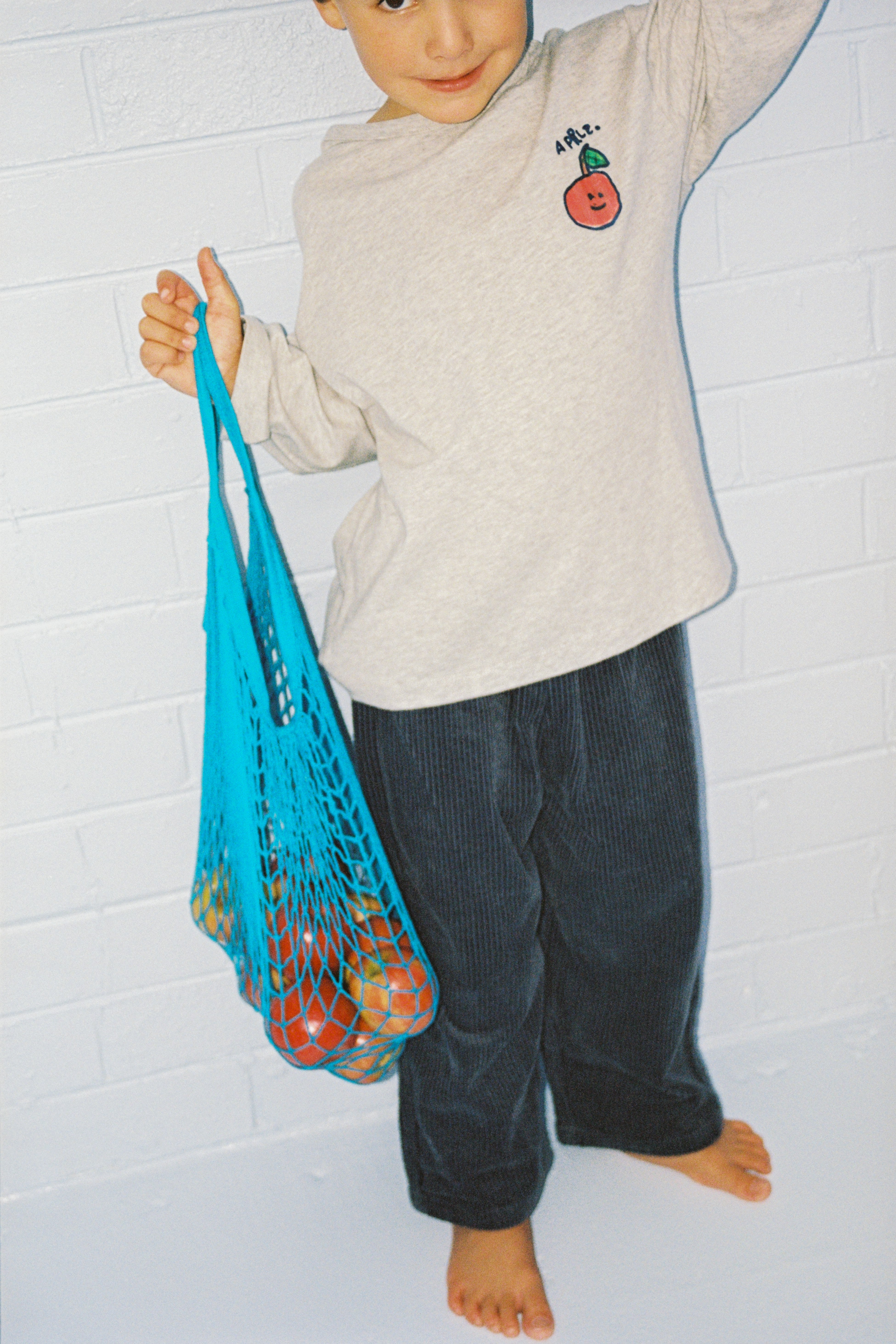 Grown Organic Cord Pant - Charcoal