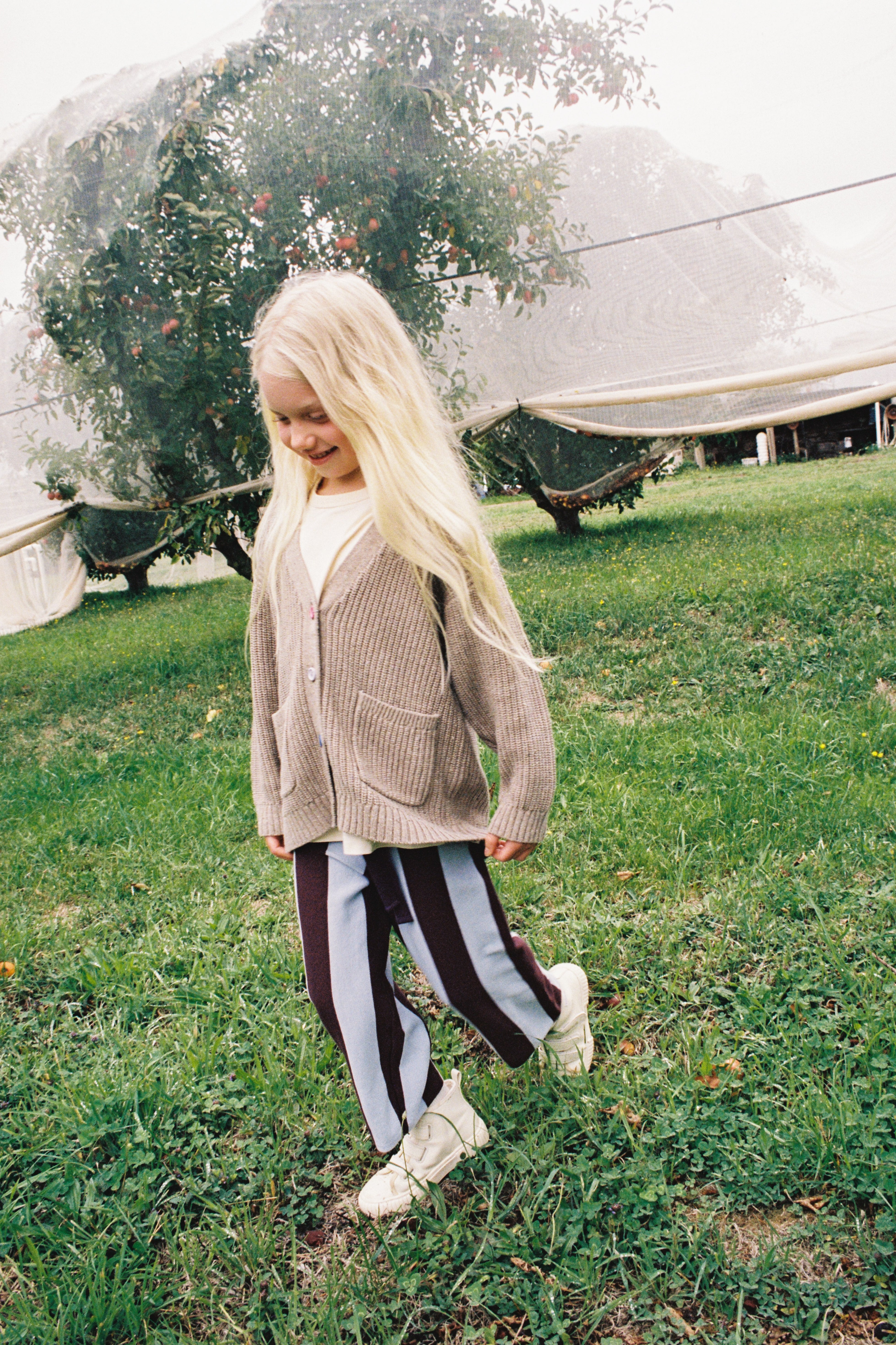 Grown Striped Knit Pant - Plum&Haze