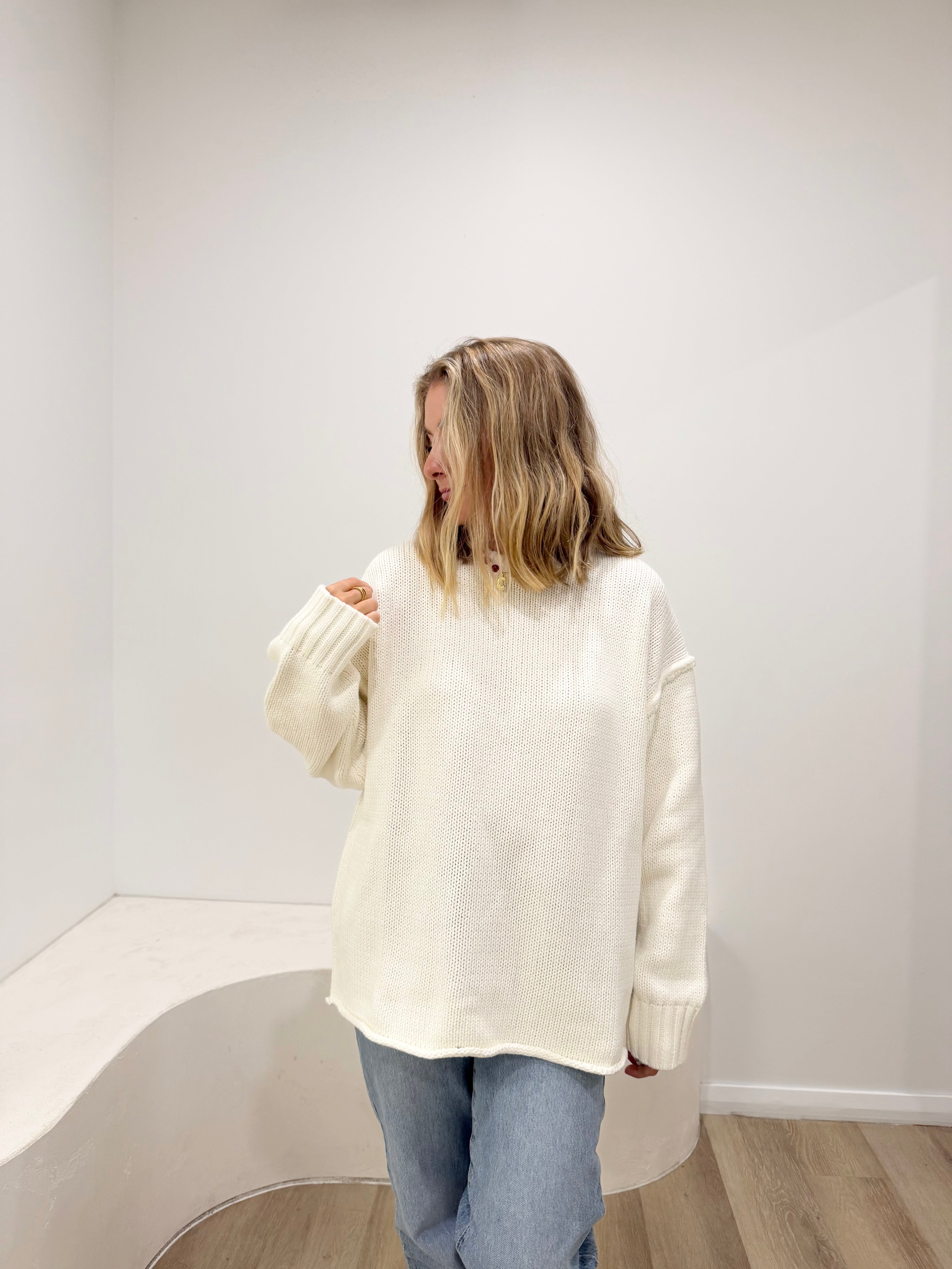 Chunky Knit - White