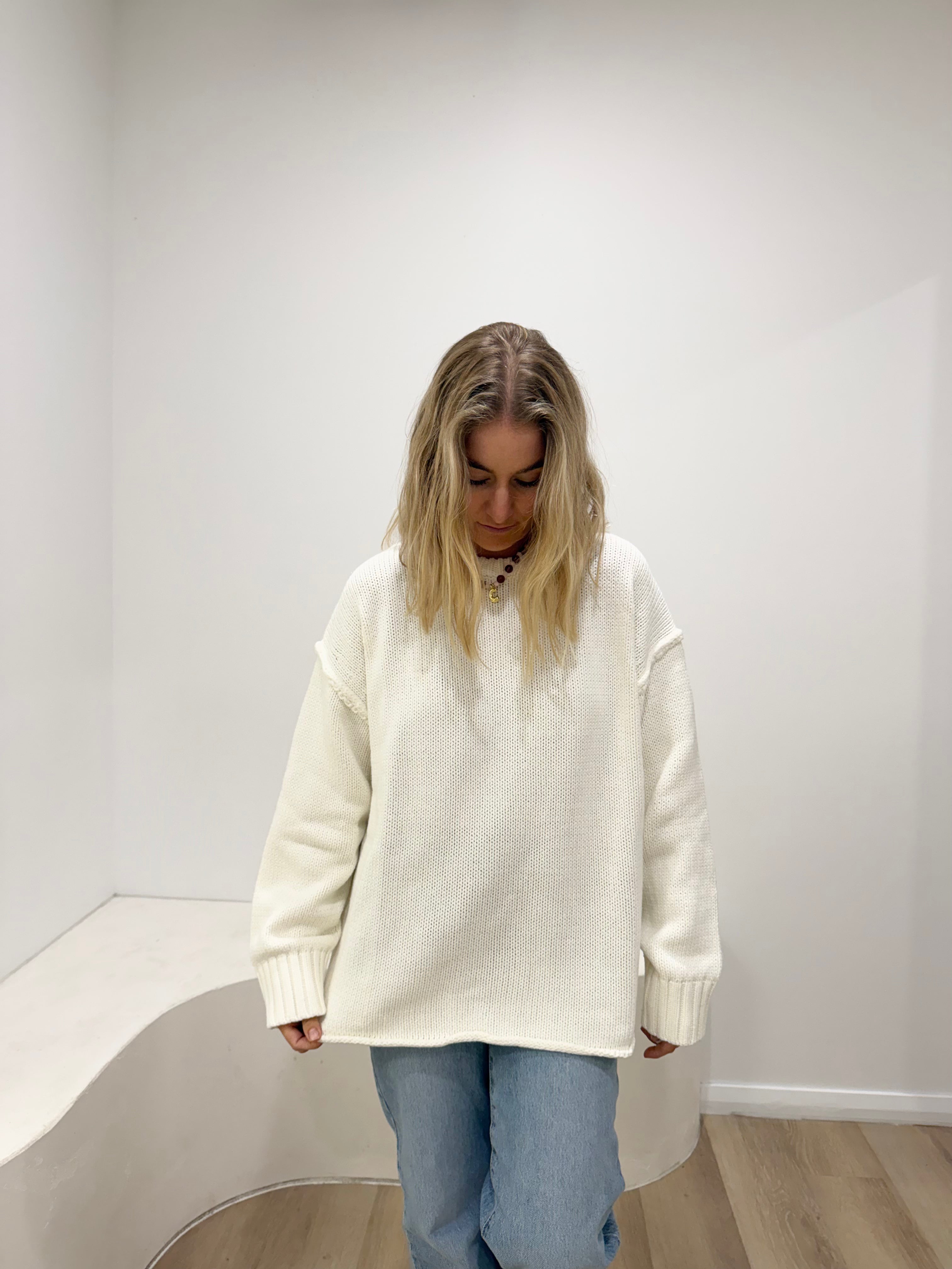 Chunky Knit - White
