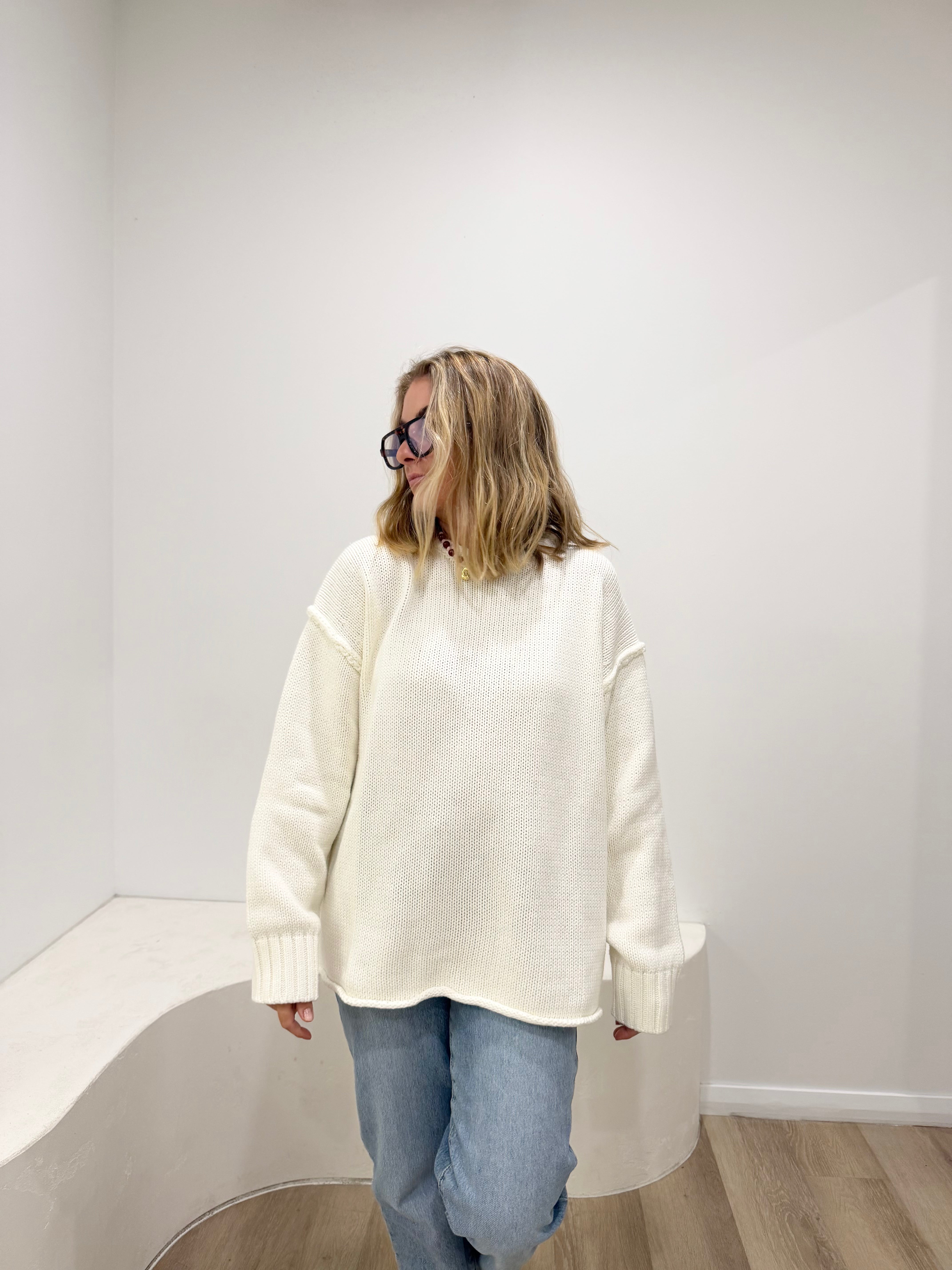 Chunky Knit - White