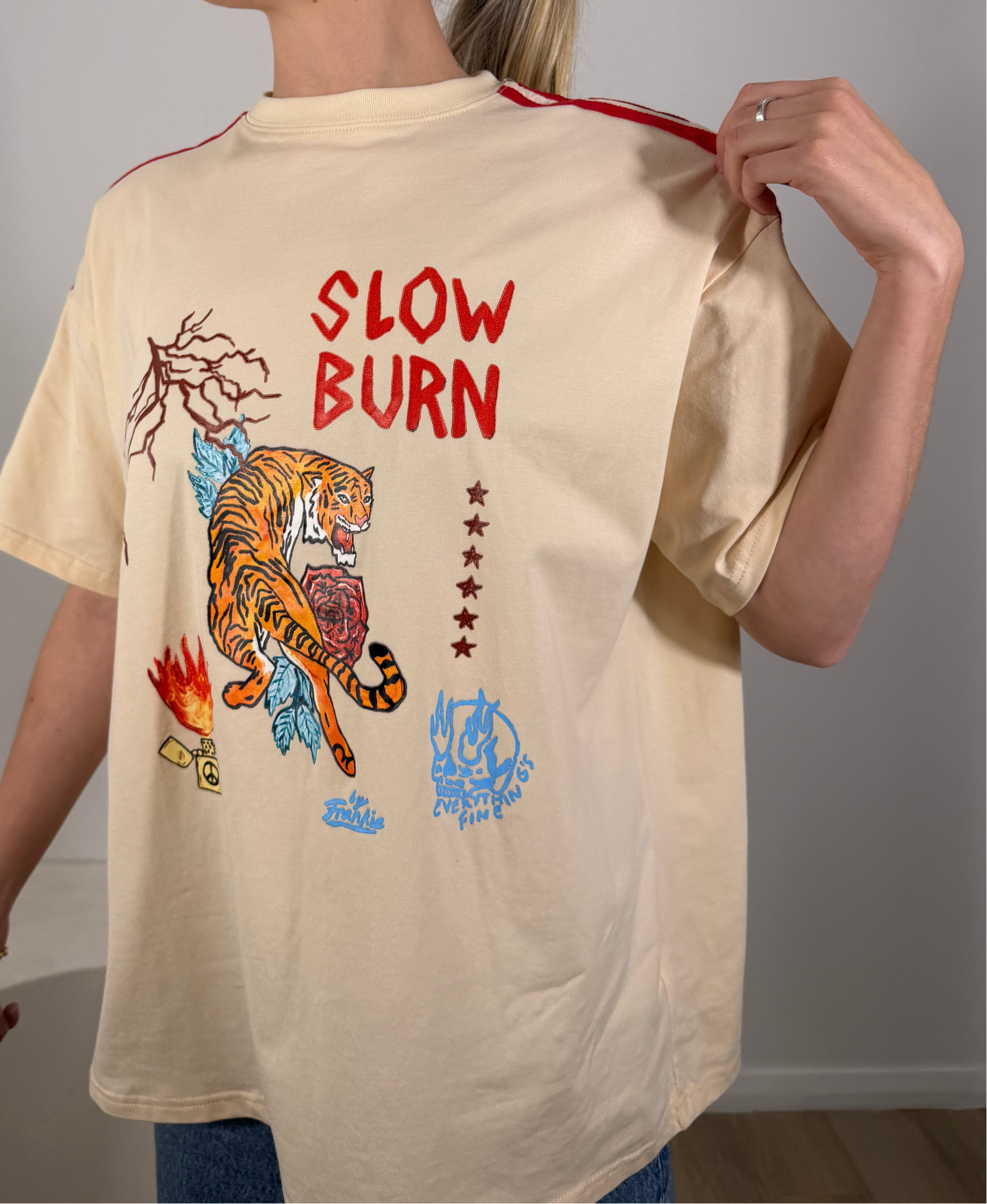By Frankie Slow Burn Tiger T-Shirt