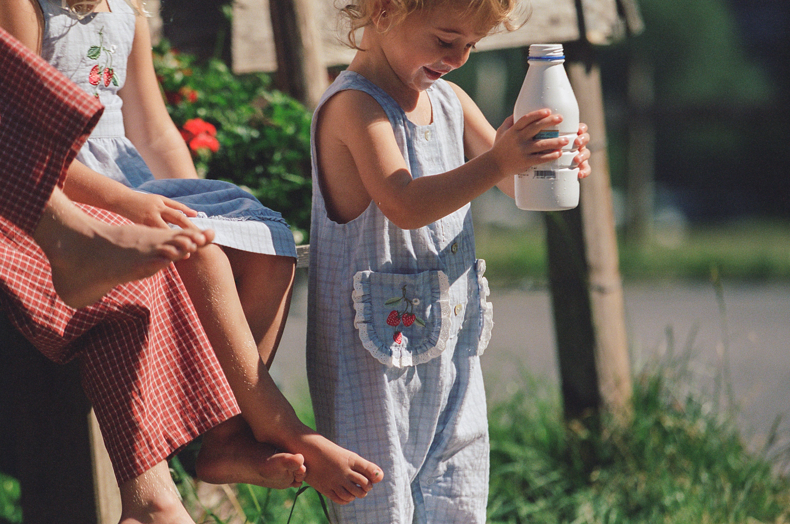 Juni JNR Charlotte Romper - Sky Gingham (Coming Soon)