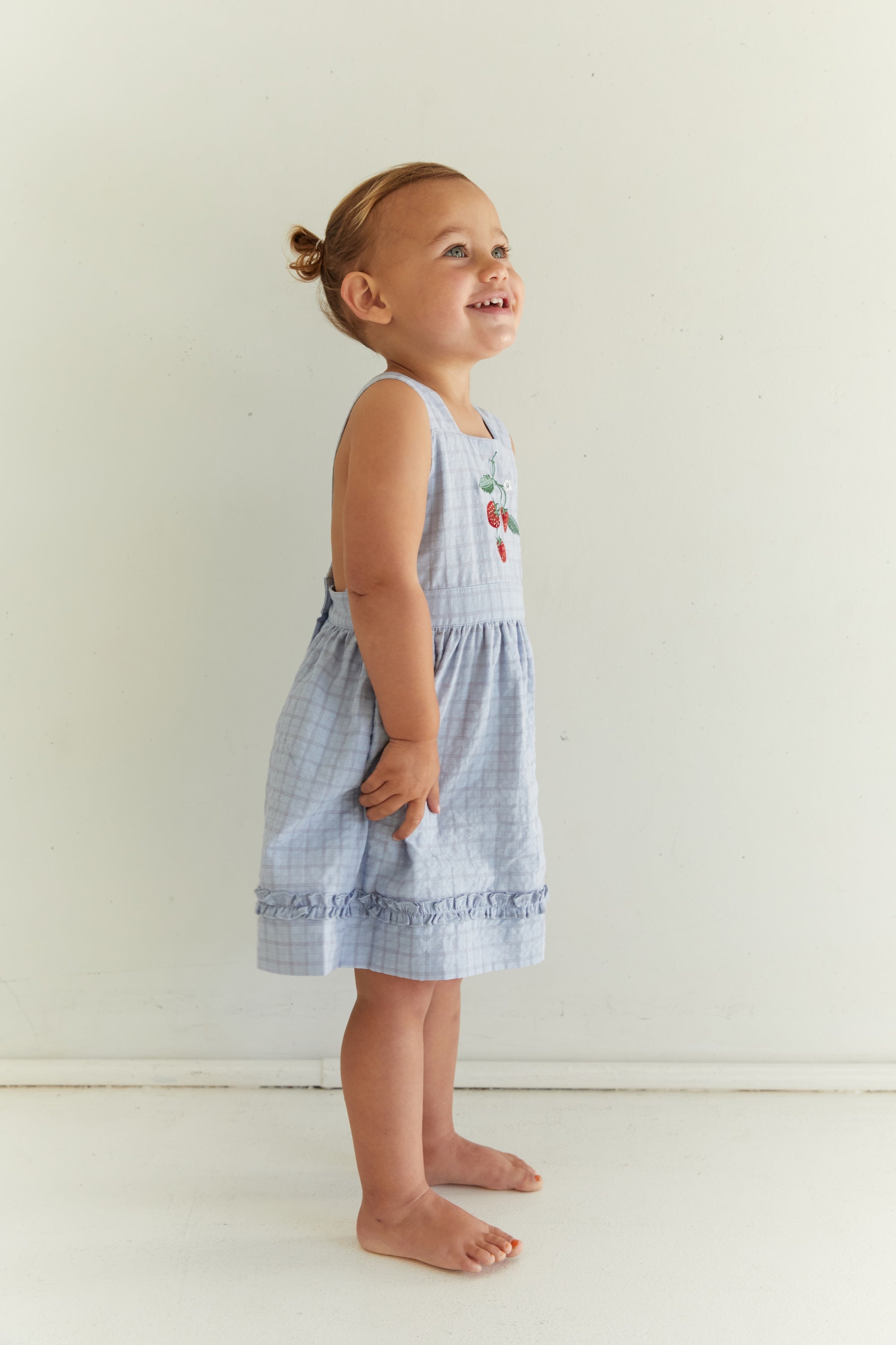 Juni JNR Coco Dress - Sky Gingham (Coming Soon)