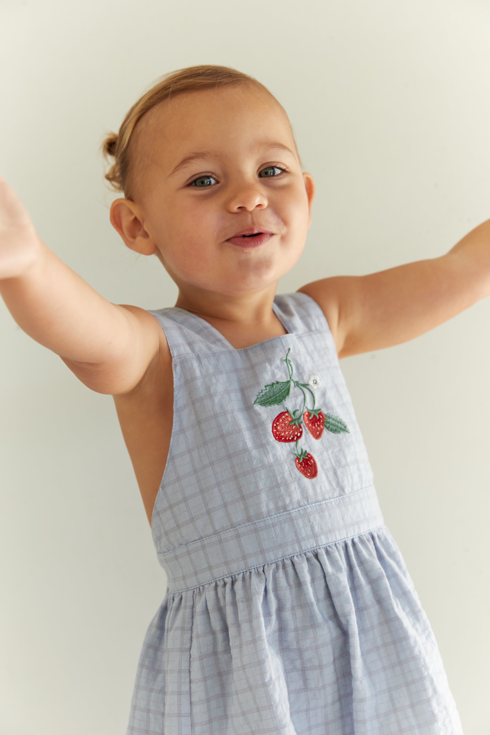 Juni JNR Coco Dress - Sky Gingham (Coming Soon)