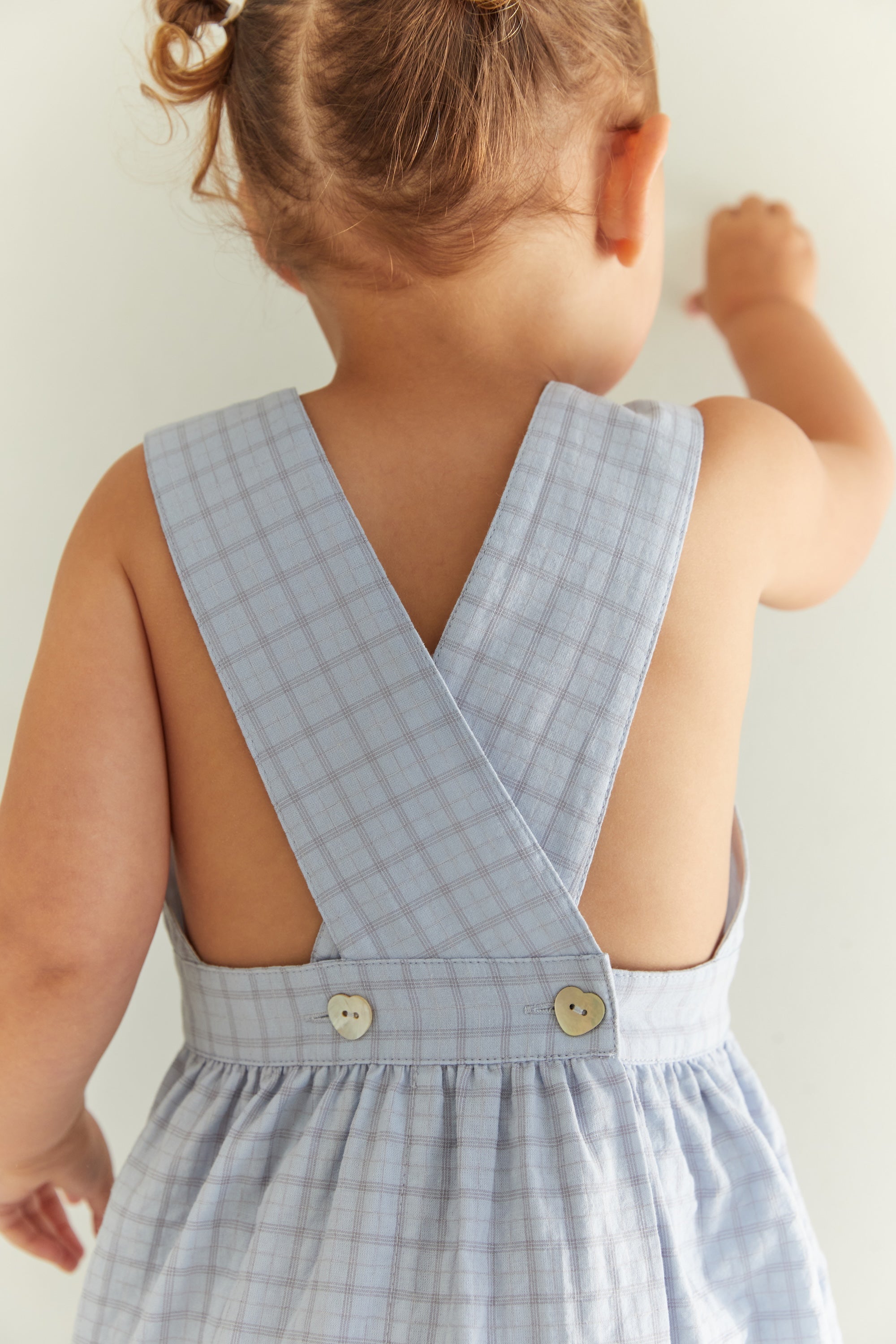 Juni JNR Coco Dress - Sky Gingham (Coming Soon)