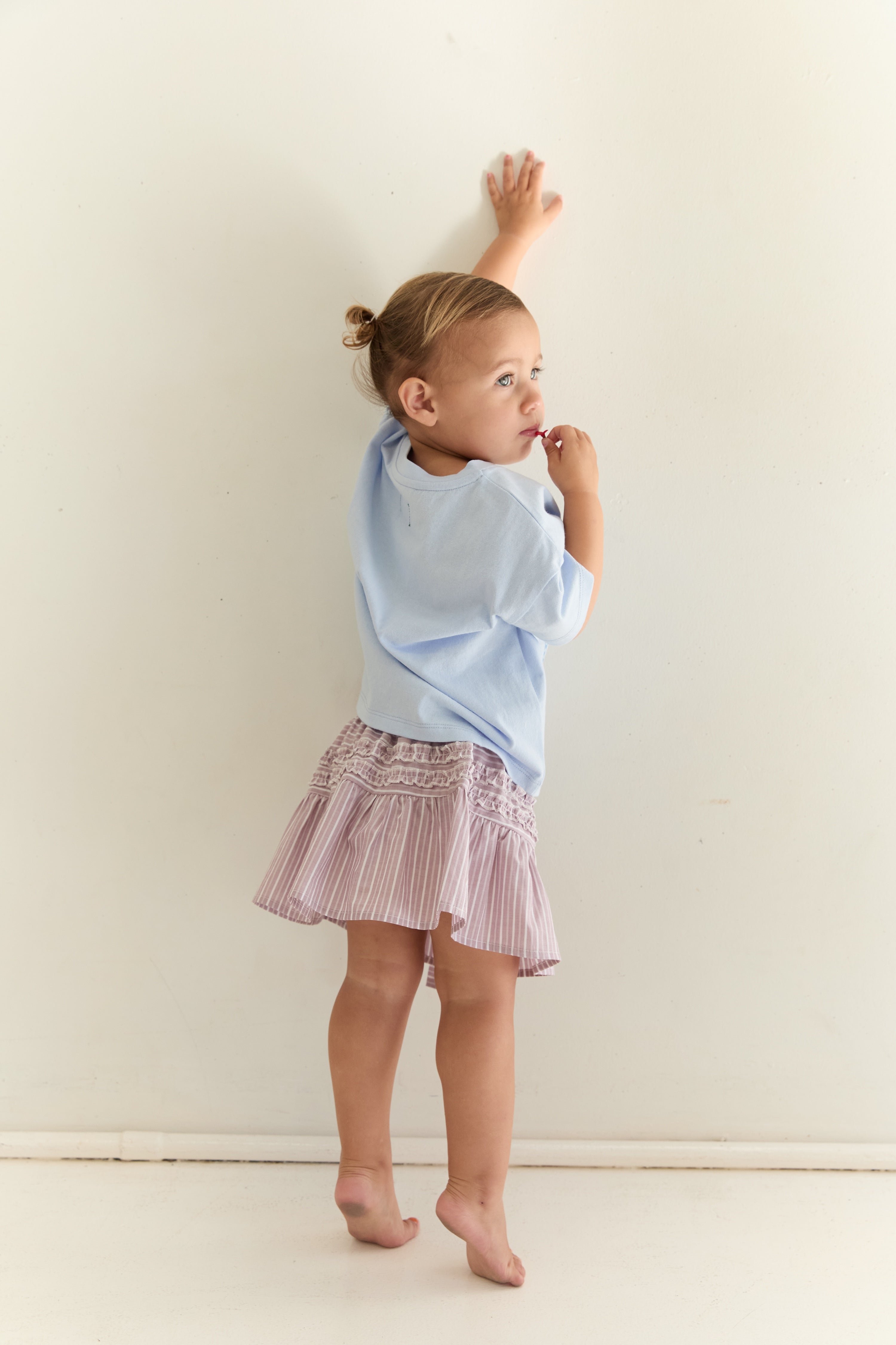 Juni JNR Annika Skirt - Rosa Stripe (Coming Soon)