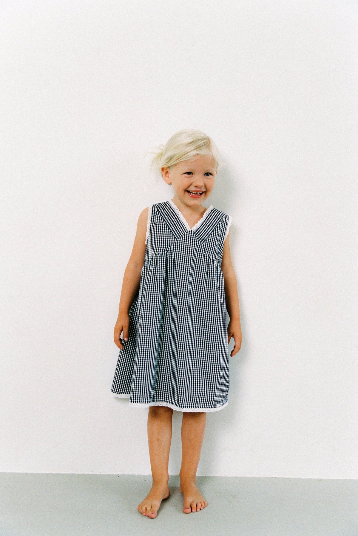 Juni JNR Hunter Dress - Midnight Check COMING SOON