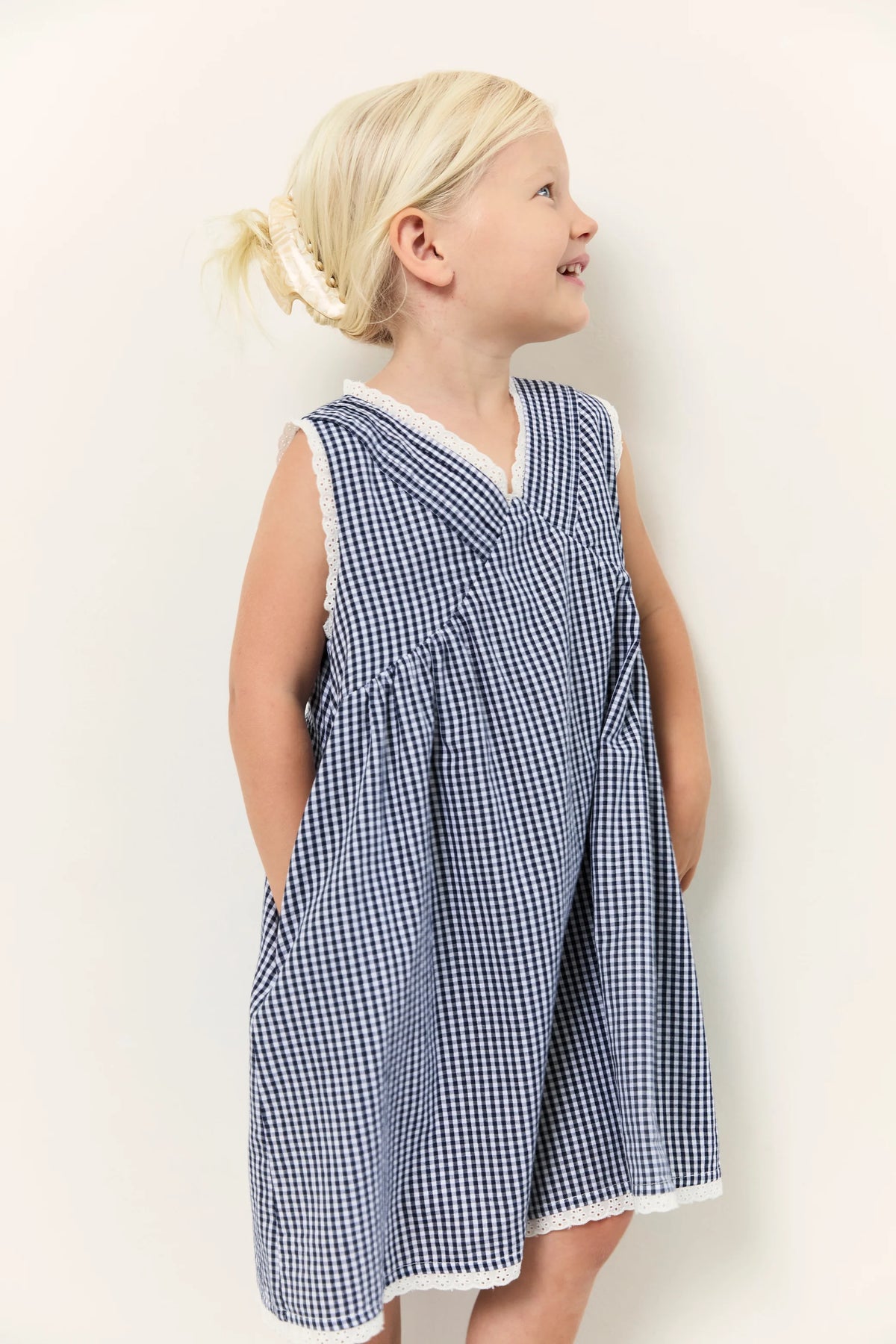 Juni JNR Hunter Dress - Midnight Check COMING SOON