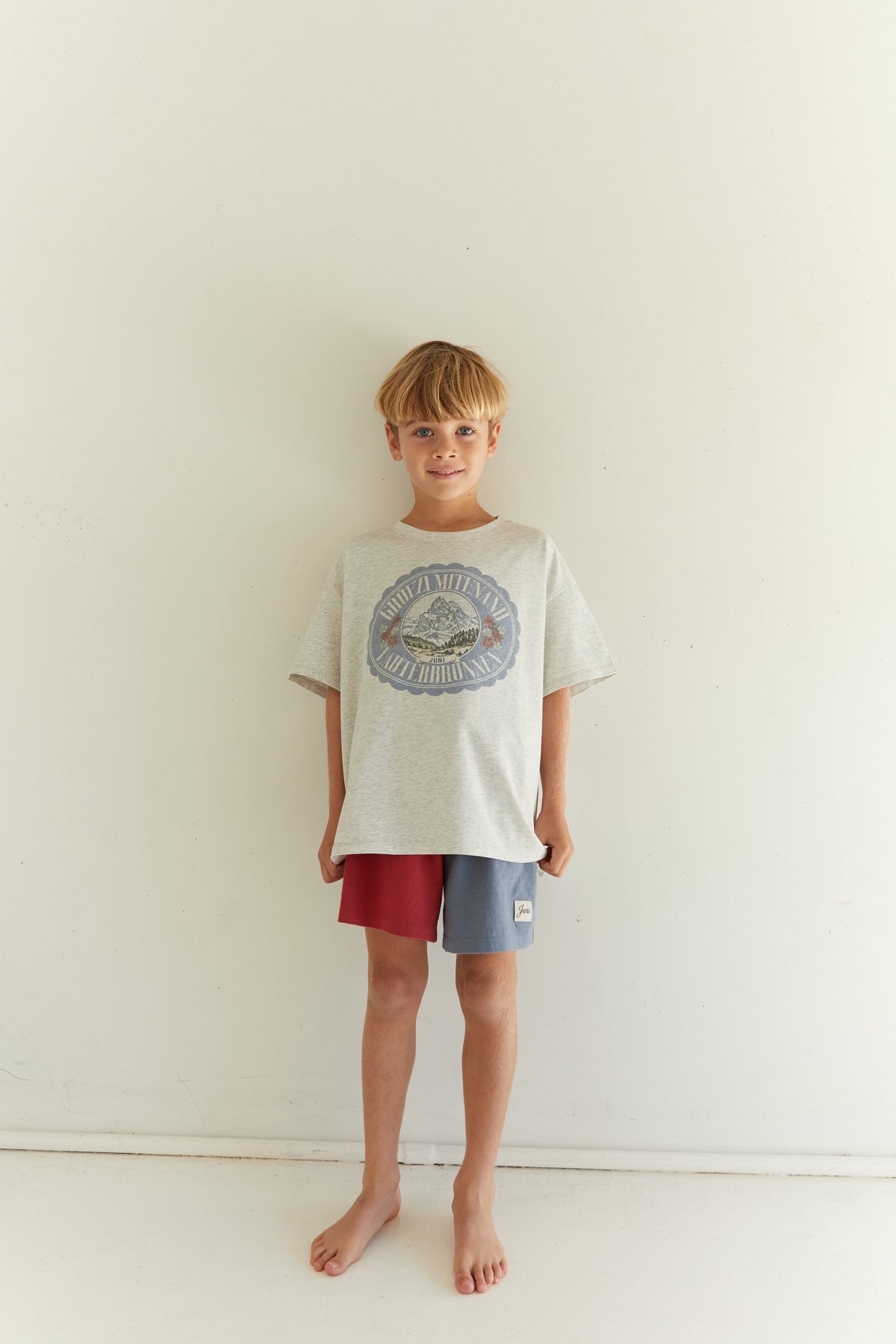 Juni JNR Rayne Short - Paprika & Denim Blue (Coming Soon)