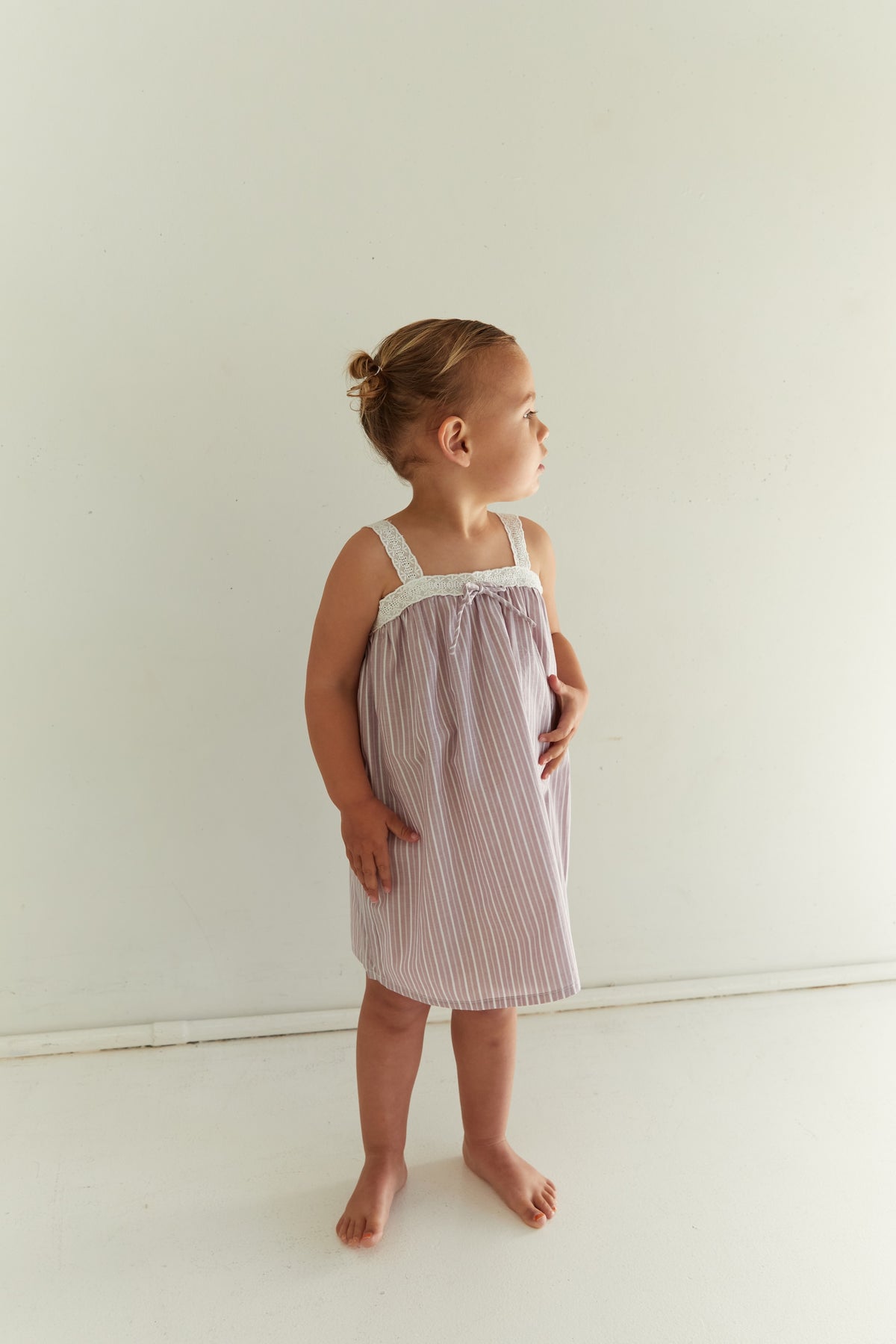 Juni JNR Valerie Dress - Rosa Stripe (Coming Soon)