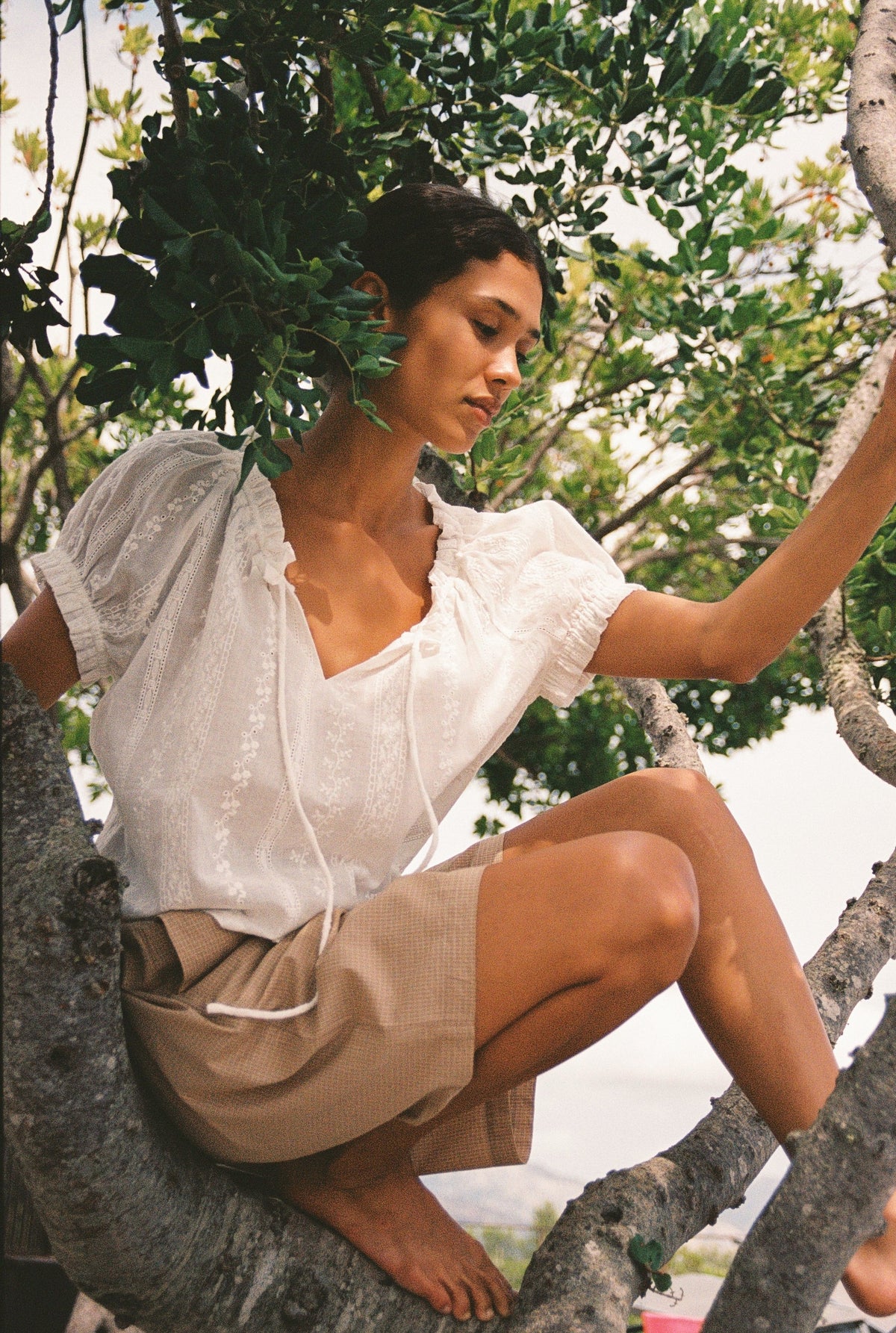 Juni Jasmine Blouse - Blanc