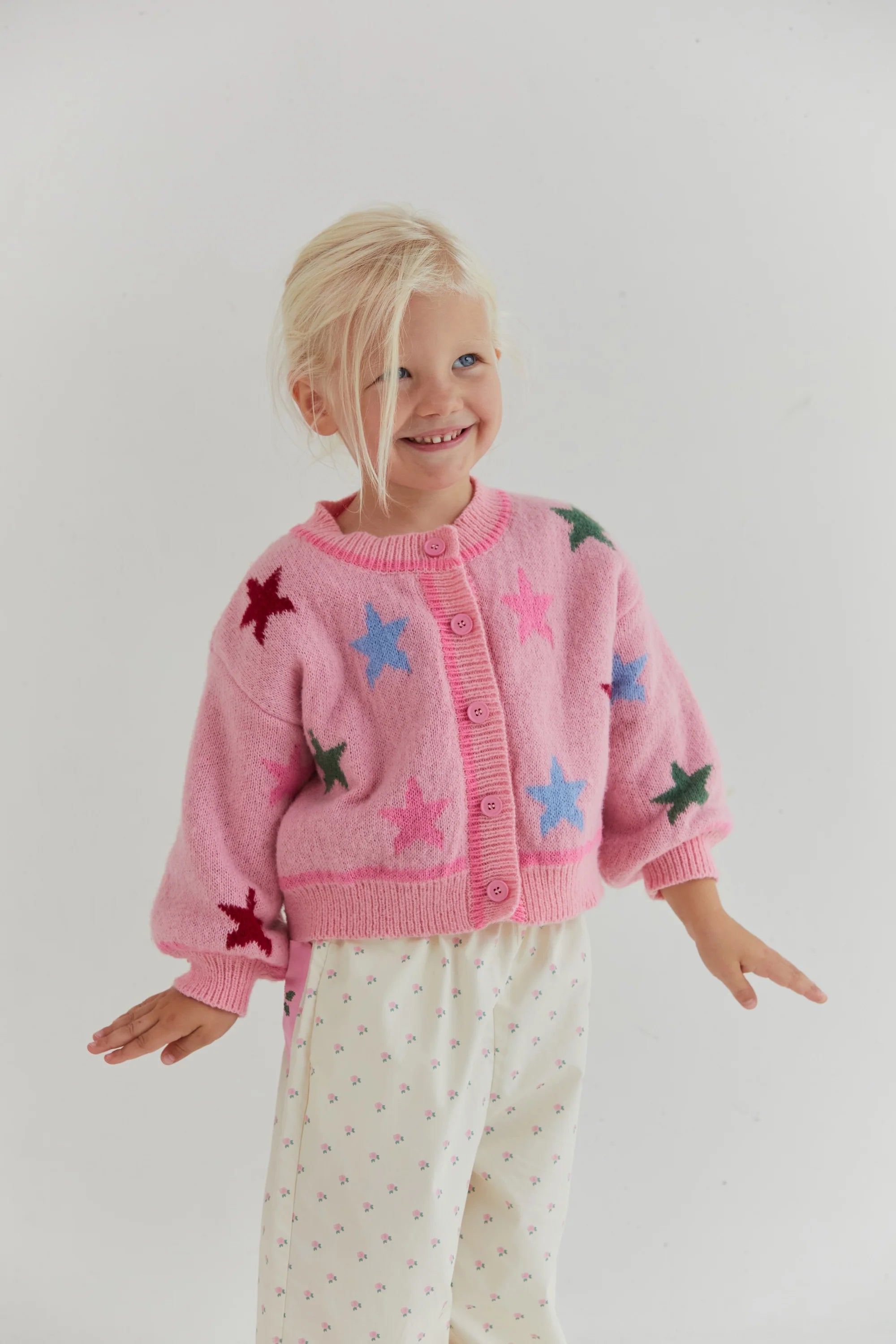 Juni Jnr Star Cardigan - Stars