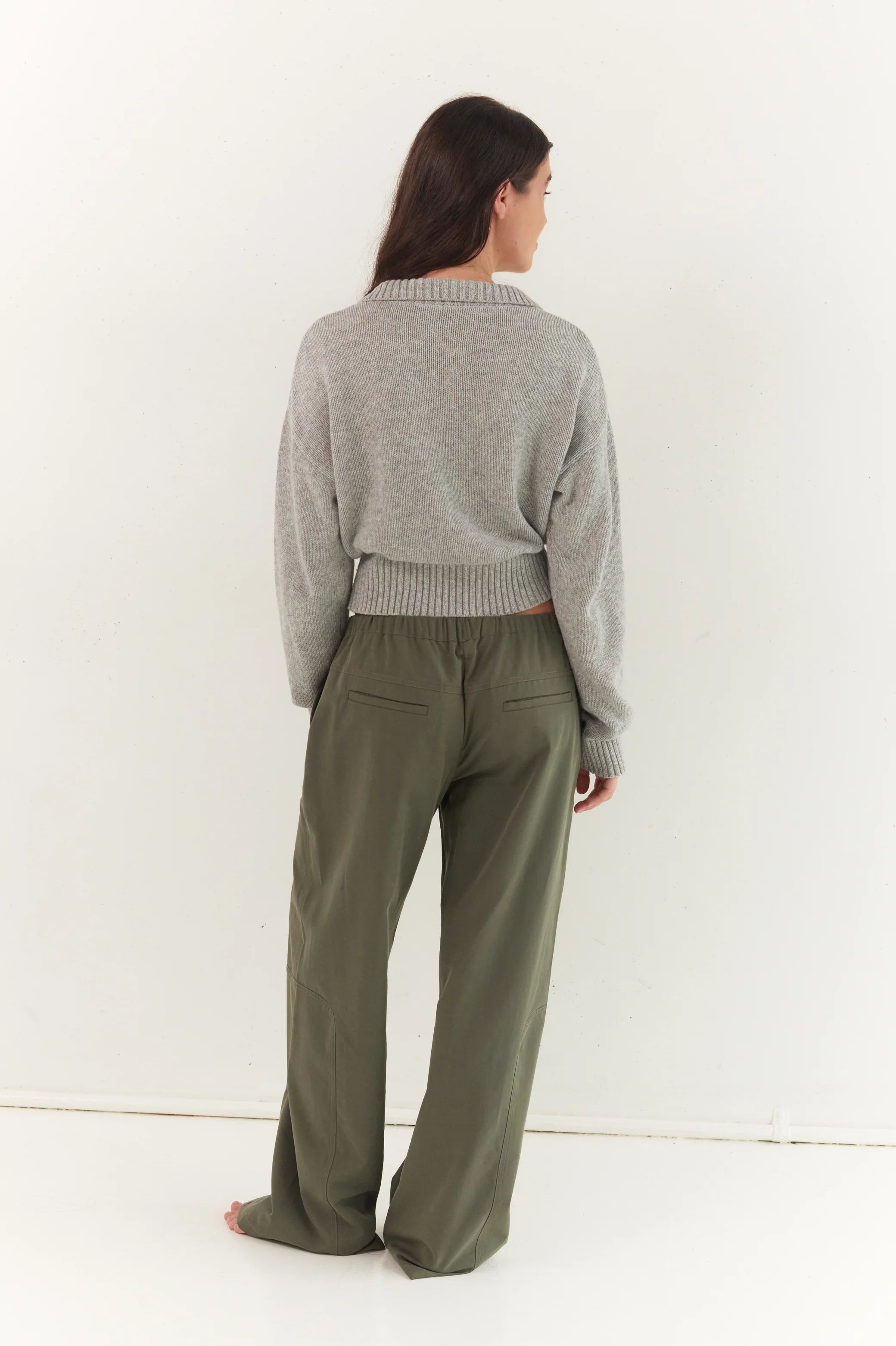 Juni Kaia Zip Cardigan - Stone
