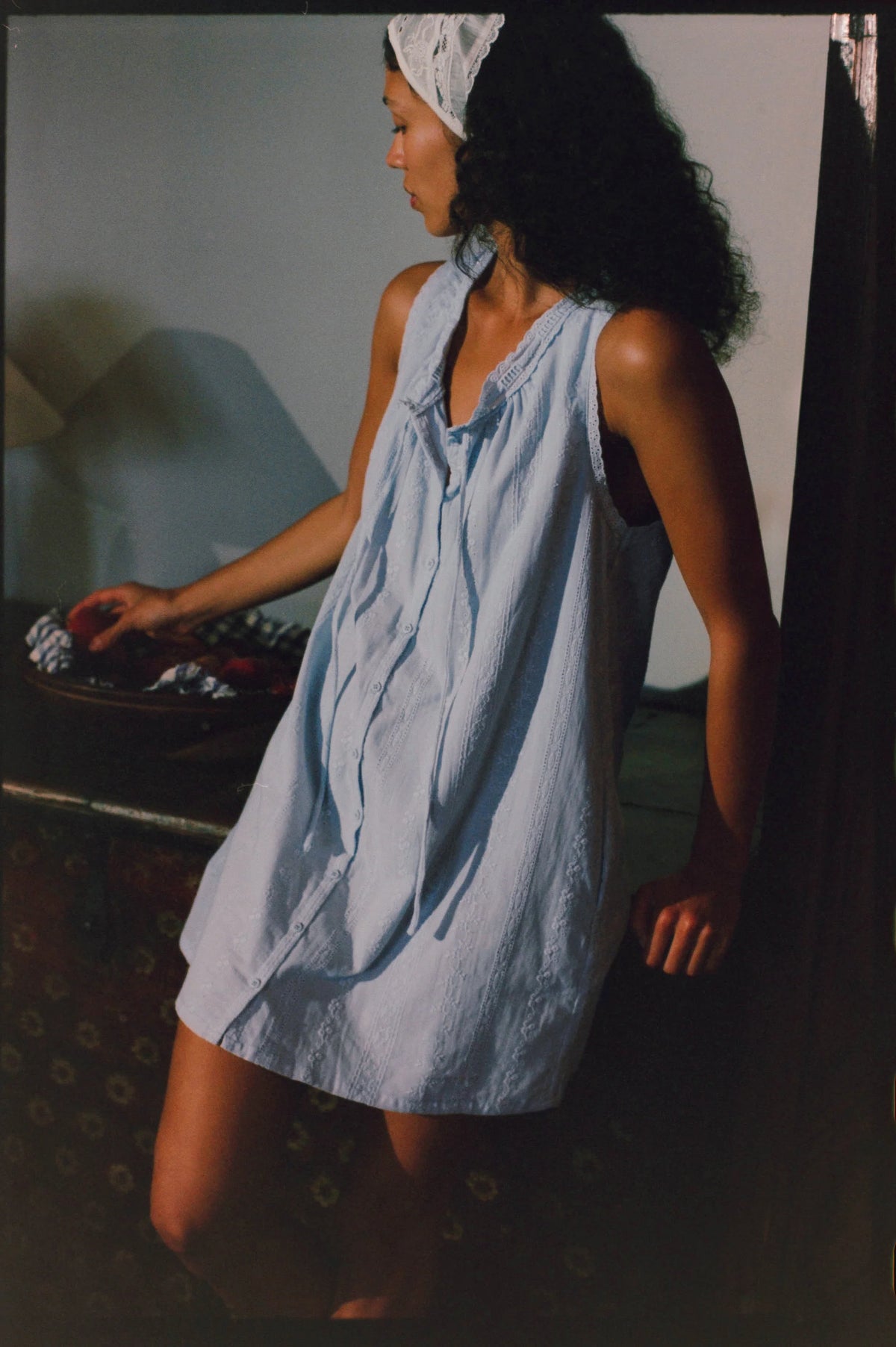 Juni Martina Mini Dress - Stone Blue