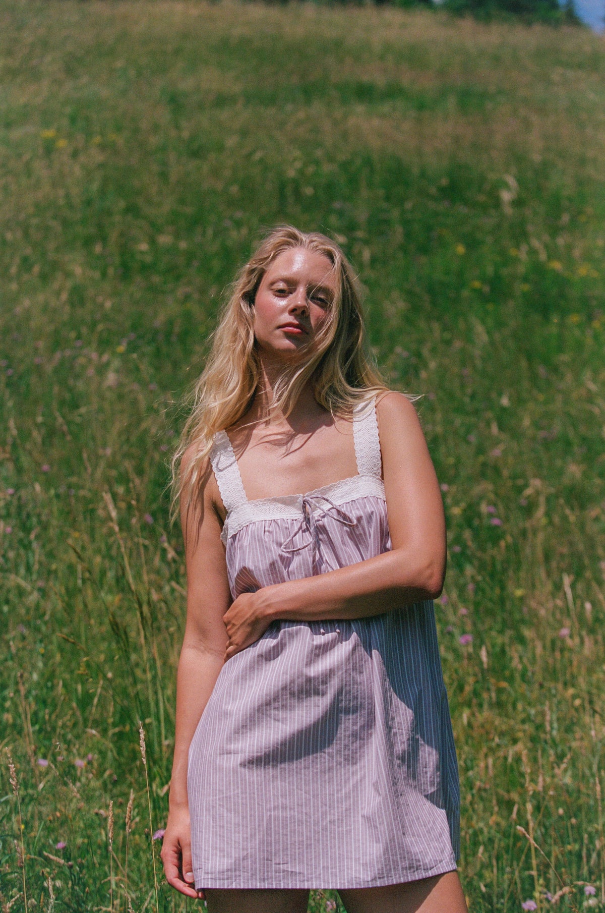 Juni Valerie Mini Dress - Rosa Stripe (Coming Soon)