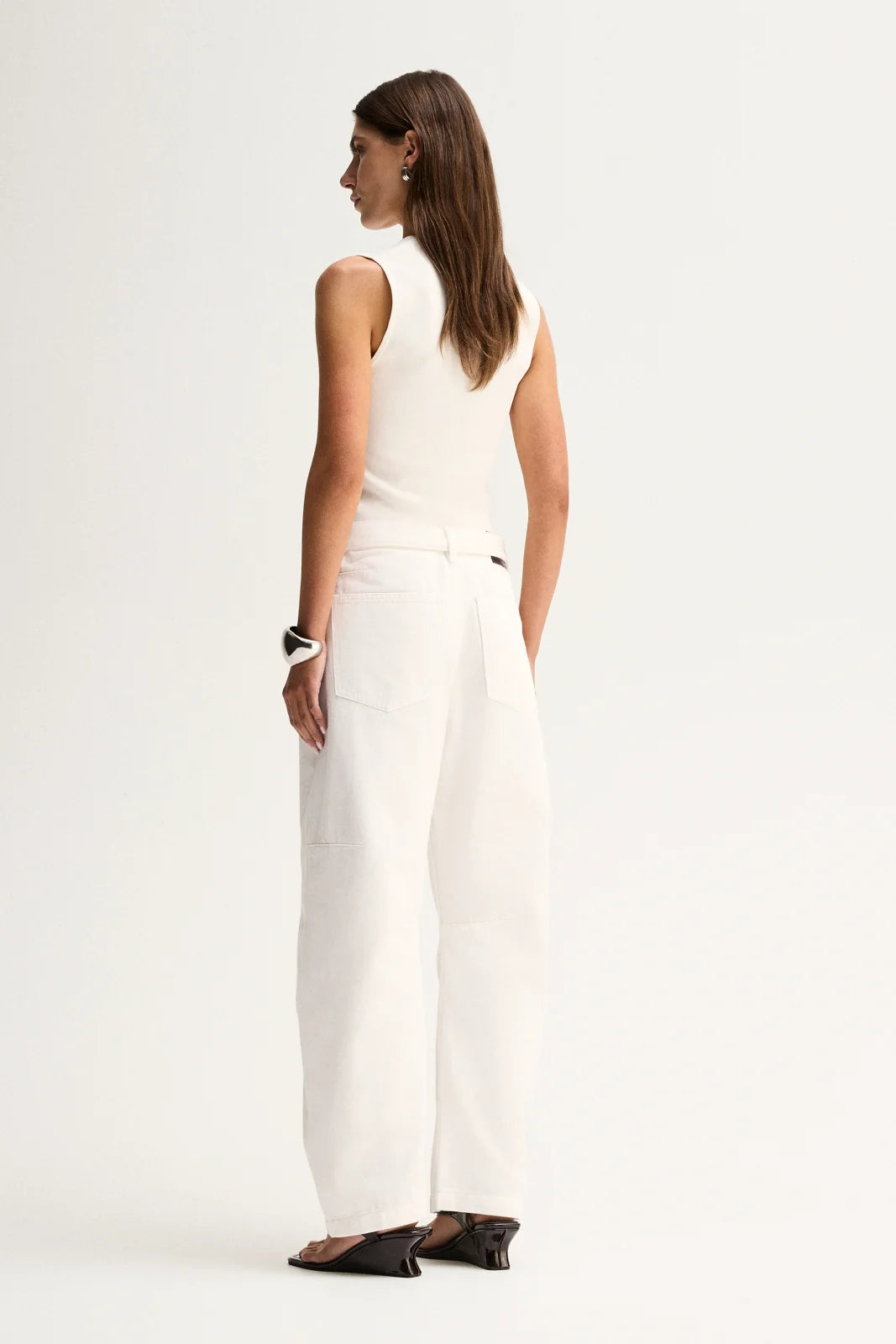 Elka Collective Mayfield Denim Pant - Ivory