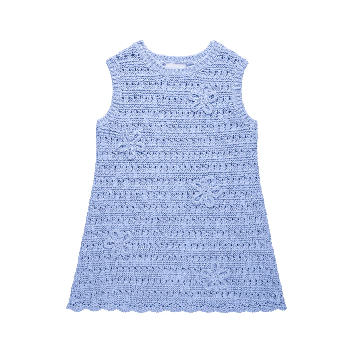 KYND Crochet Dress - Blue