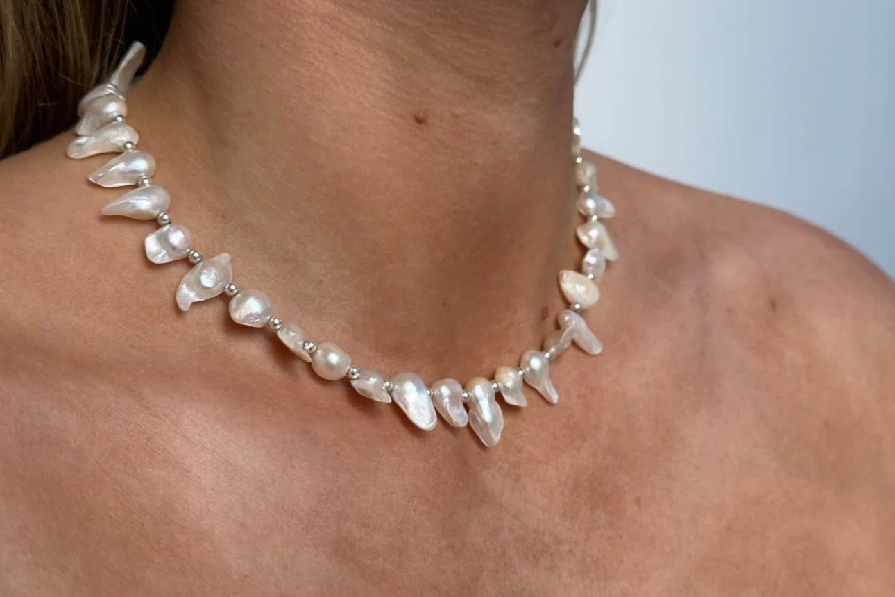 Kaarme Plain Chunky Pearl - Silver
