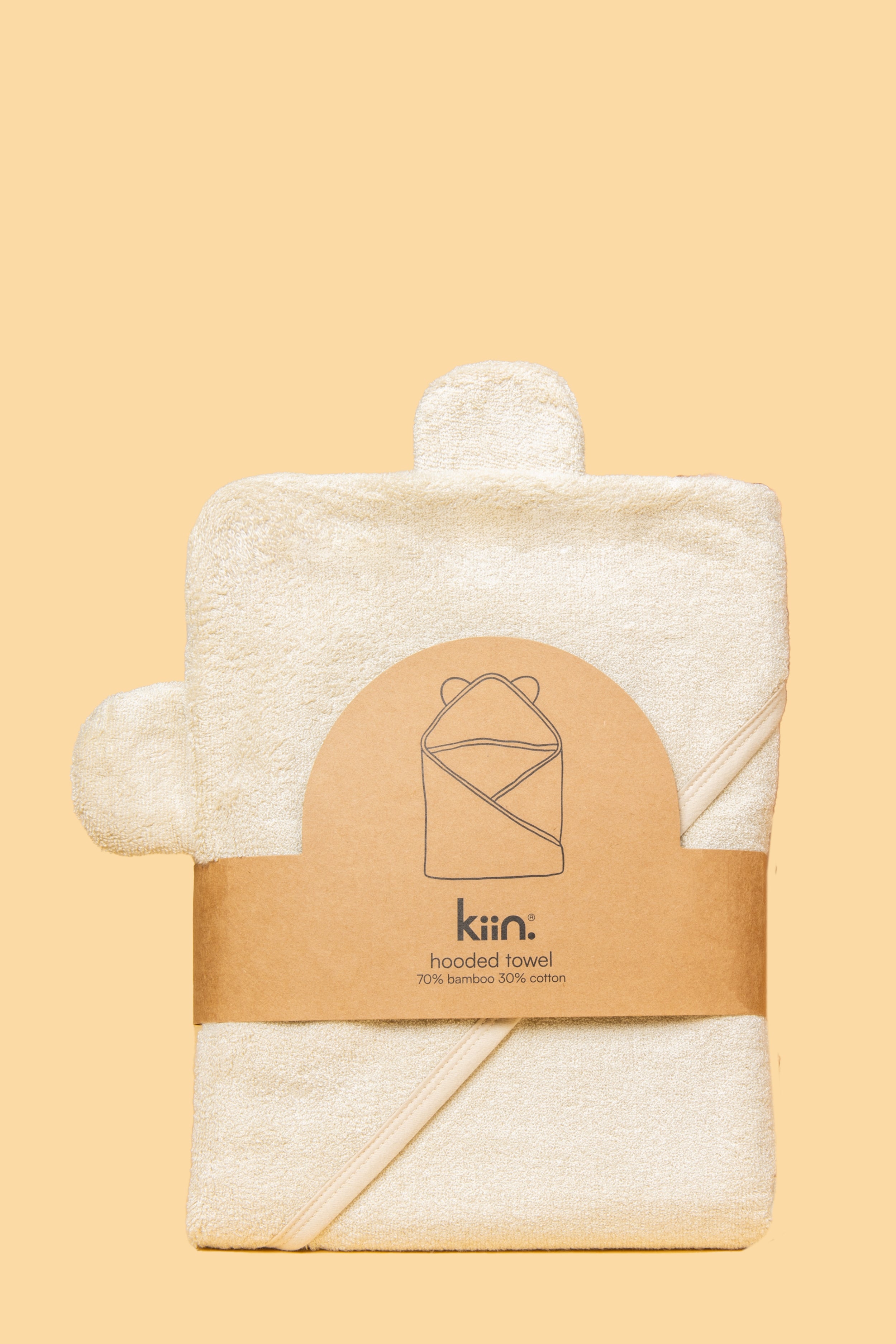 Kiin Hooded Towel - Ivory