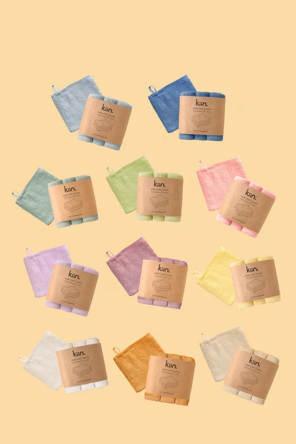 Kiin Wash Cloths 3 Pack - Oat