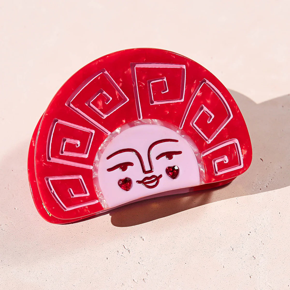 Kingston Hair Claw - Ruby Grecian Sun