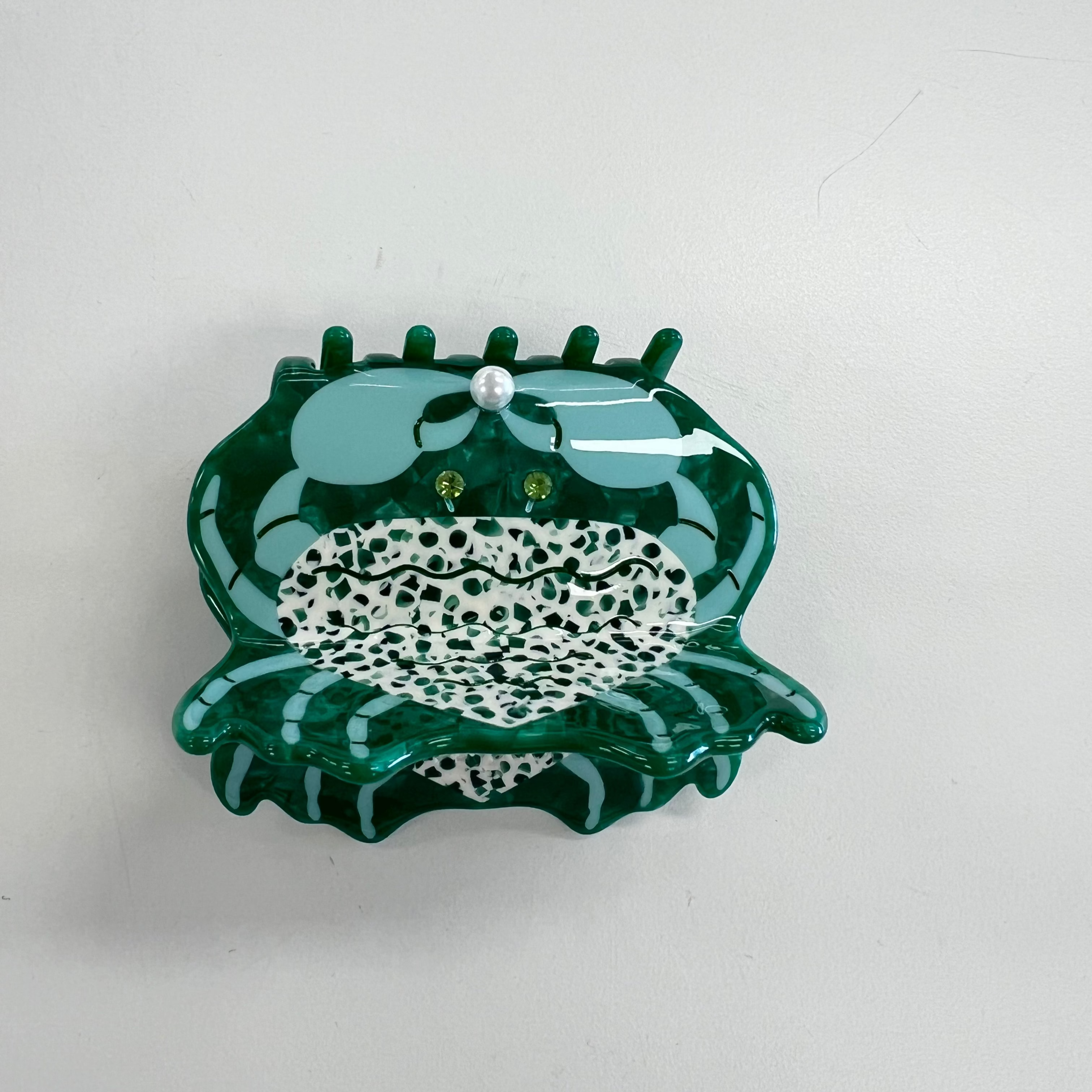 Kingston Hair Claw - Emerald Green Crab