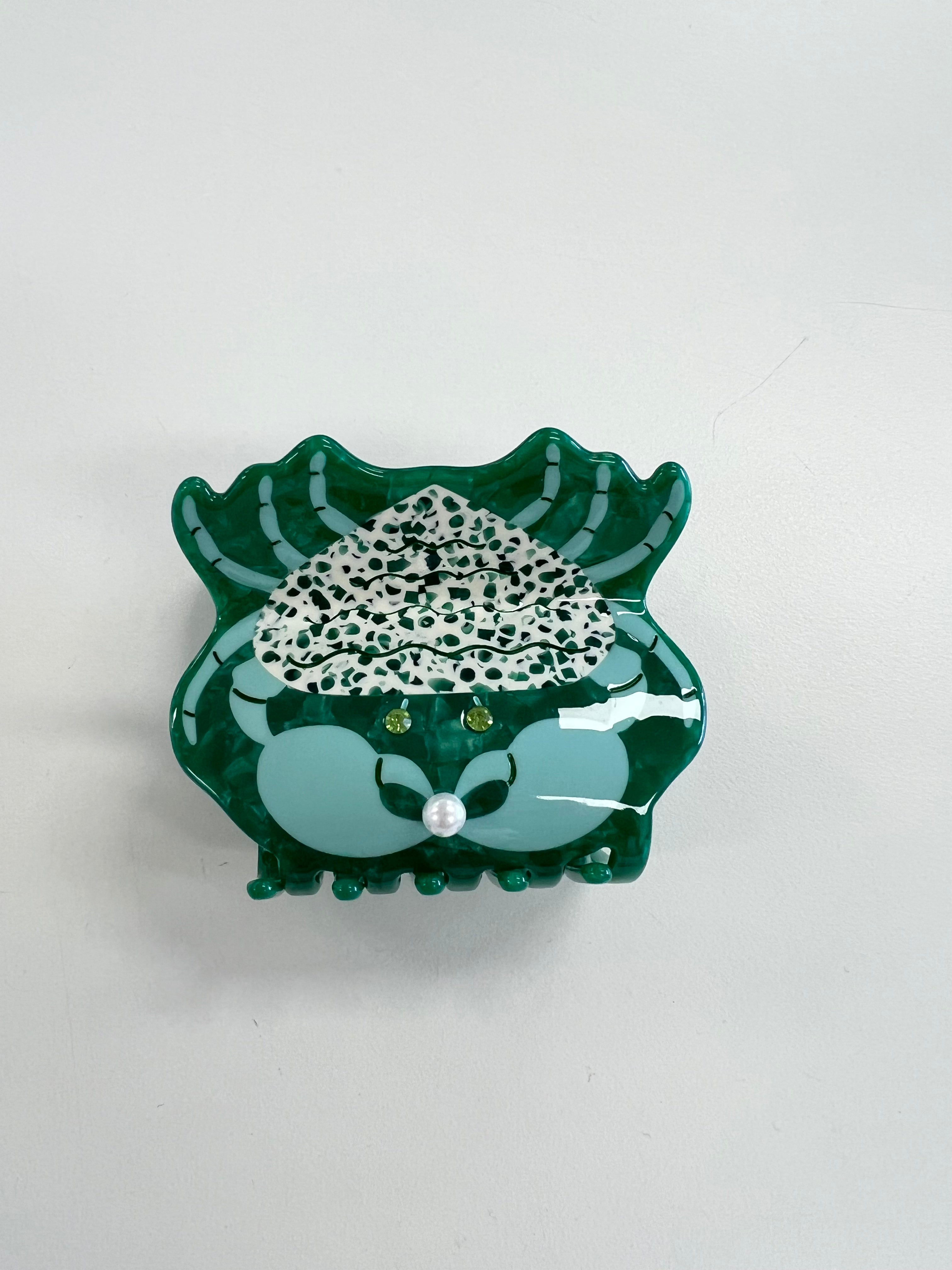 Kingston Hair Claw - Emerald Green Crab