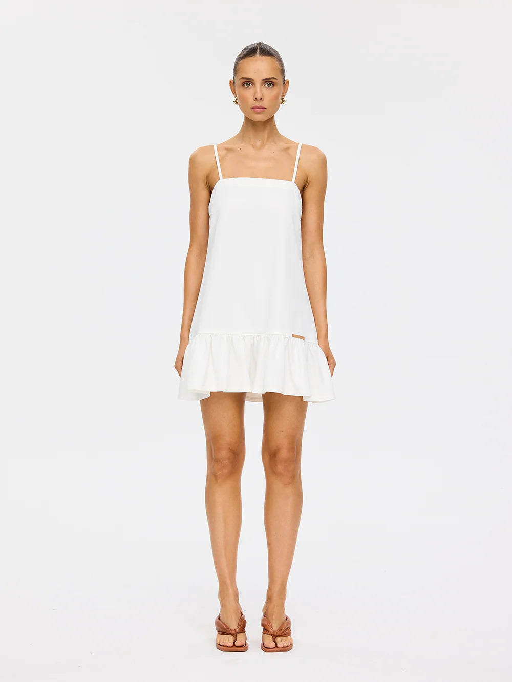 Kivari Emilie Denim Dress - White