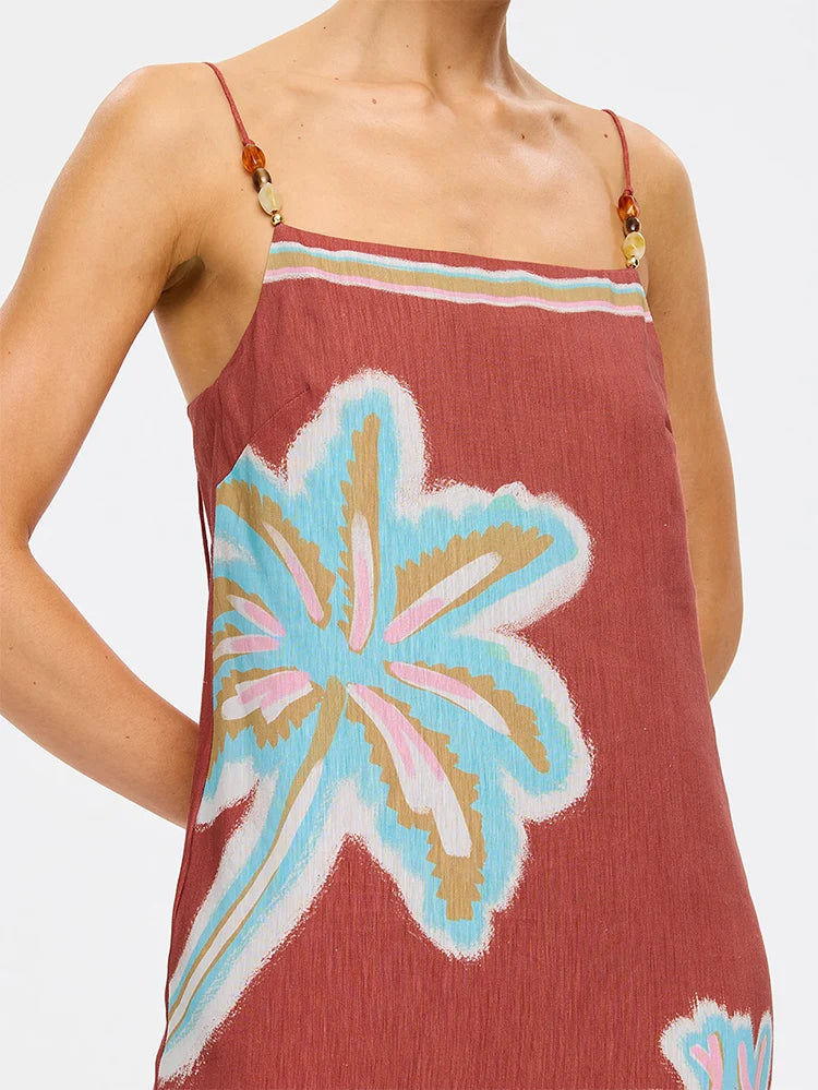 Kivari Enzo Midi Dress - Maroon